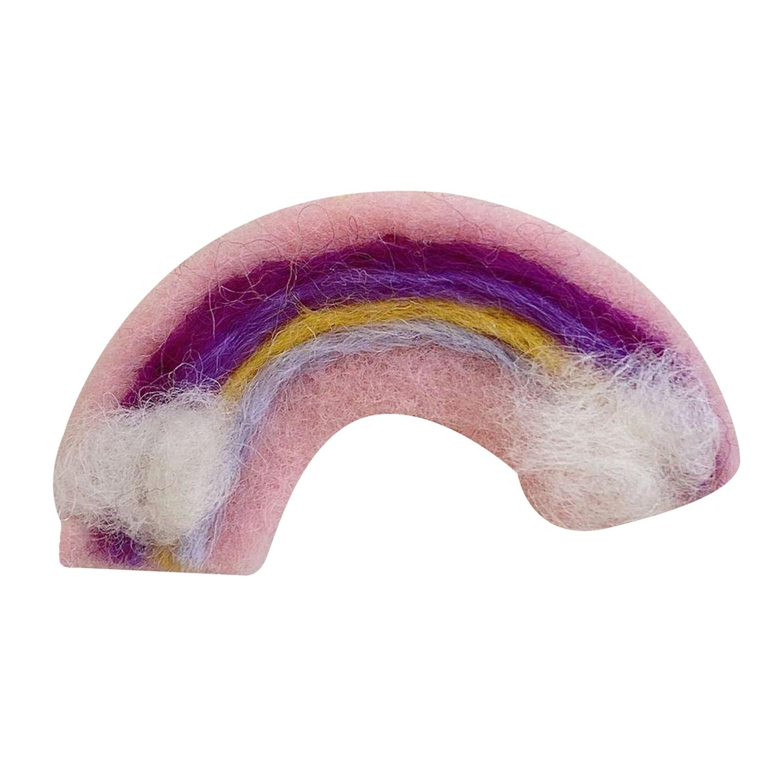 Soft Wool Felt Fashion Hairpins Pins Barrette Ties for Bangs Kid Girls Baby pink