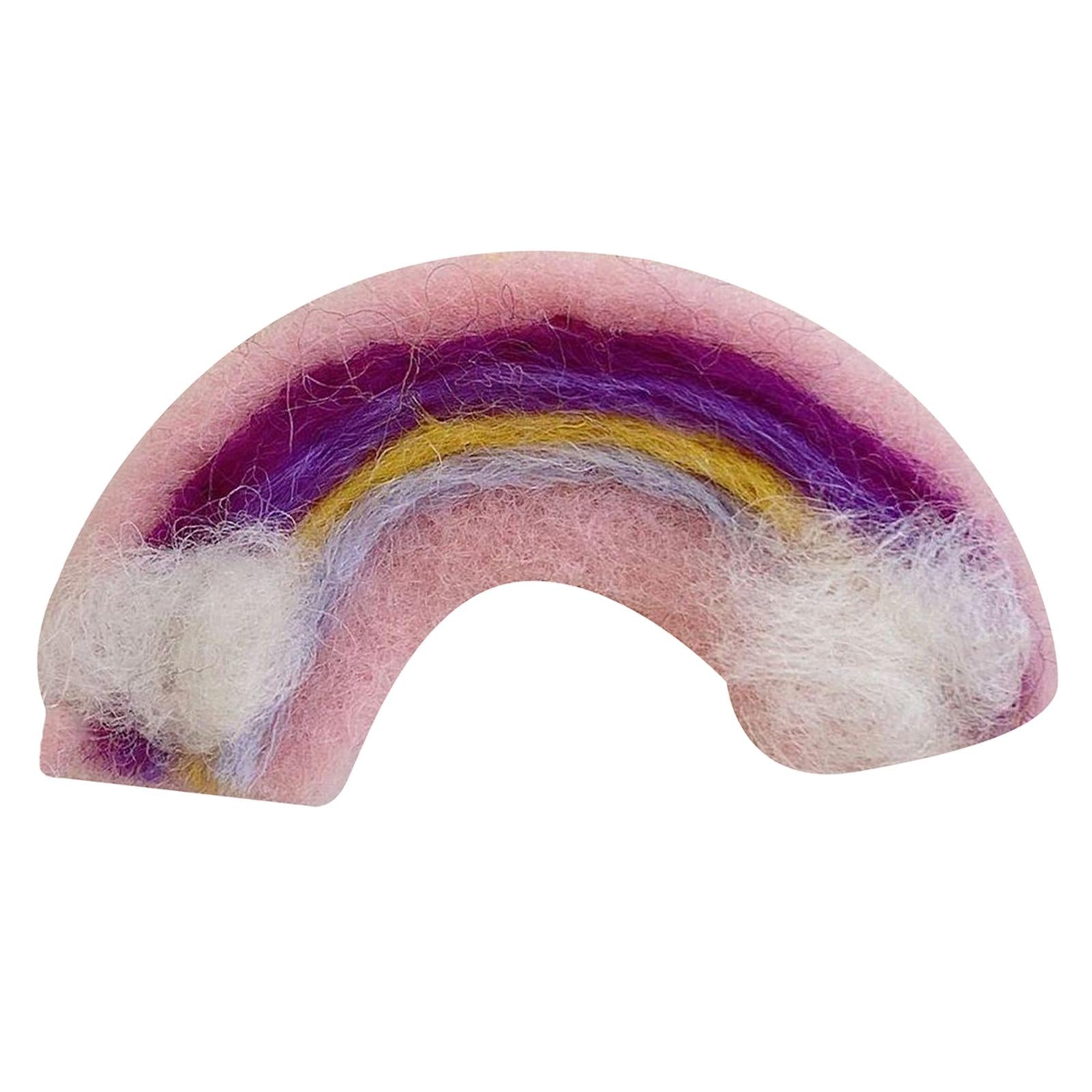 Soft Wool Felt Fashion Hairpins Pins Barrette Ties for Bangs Kid Girls Baby pink
