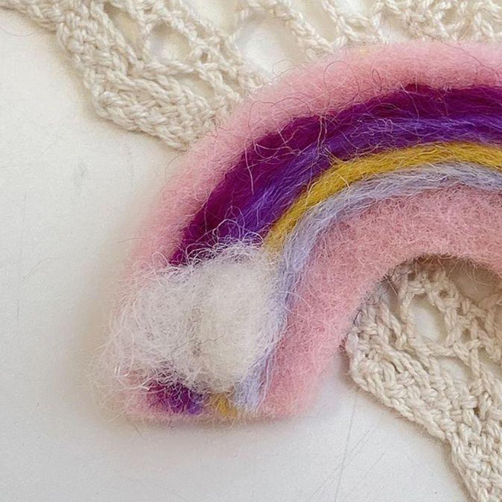 Soft Wool Felt Fashion Hairpins Pins Barrette Ties for Bangs Kid Girls Baby pink