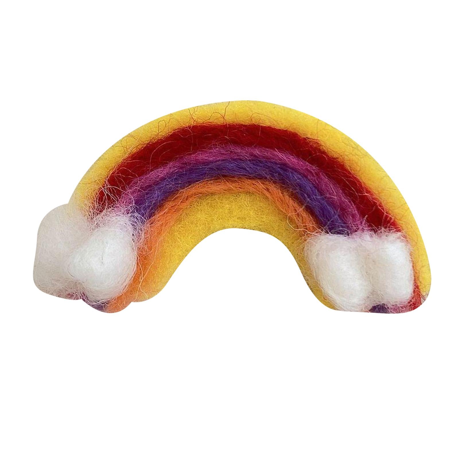 Soft Wool Felt Fashion Hairpins Pins Barrette Ties for Bangs Kid Girls Baby yellow