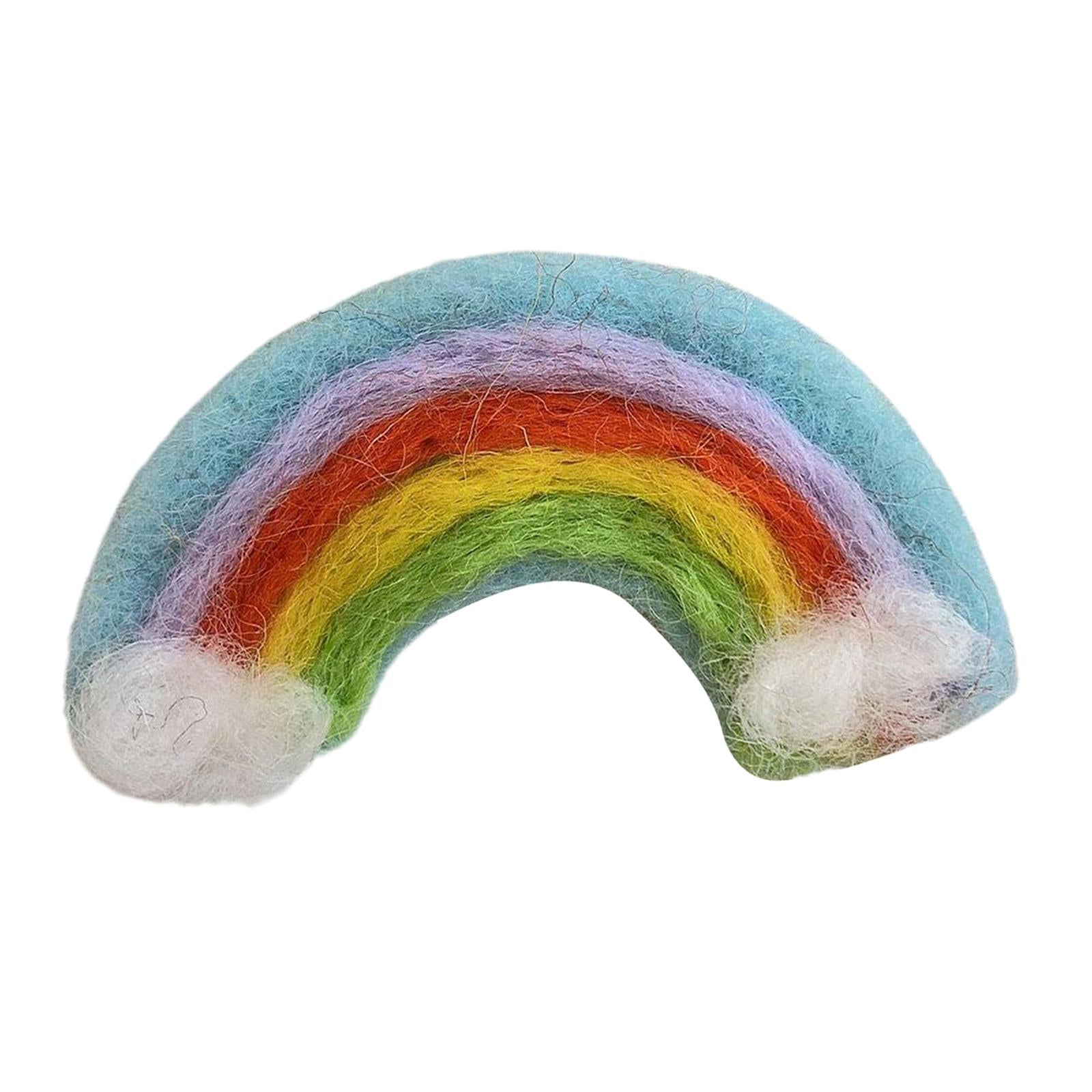 Soft Wool Felt Fashion Hairpins Pins Barrette Ties for Bangs Kid Girls Baby blue