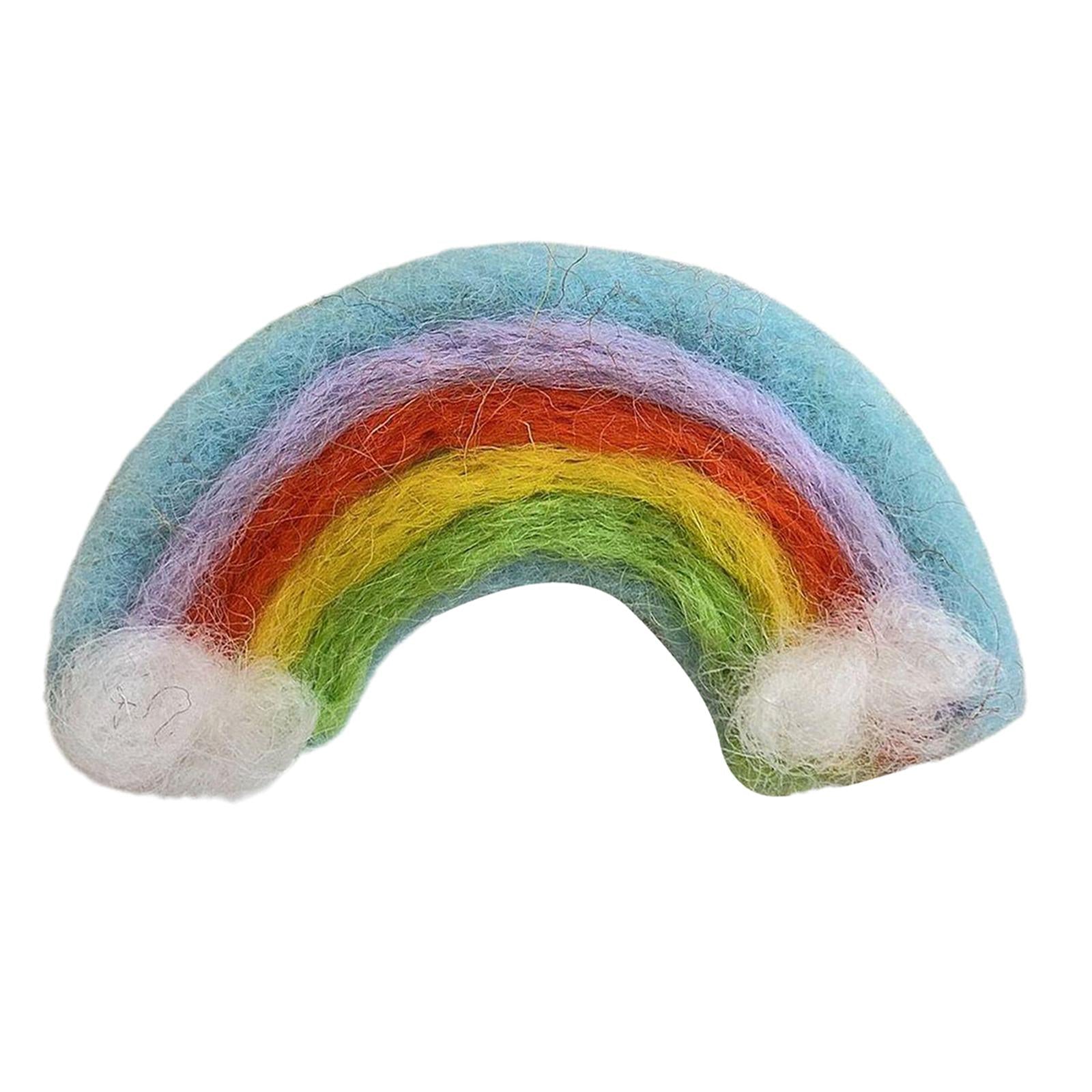 Soft Wool Felt Fashion Hairpins Pins Barrette Ties for Bangs Kid Girls Baby blue