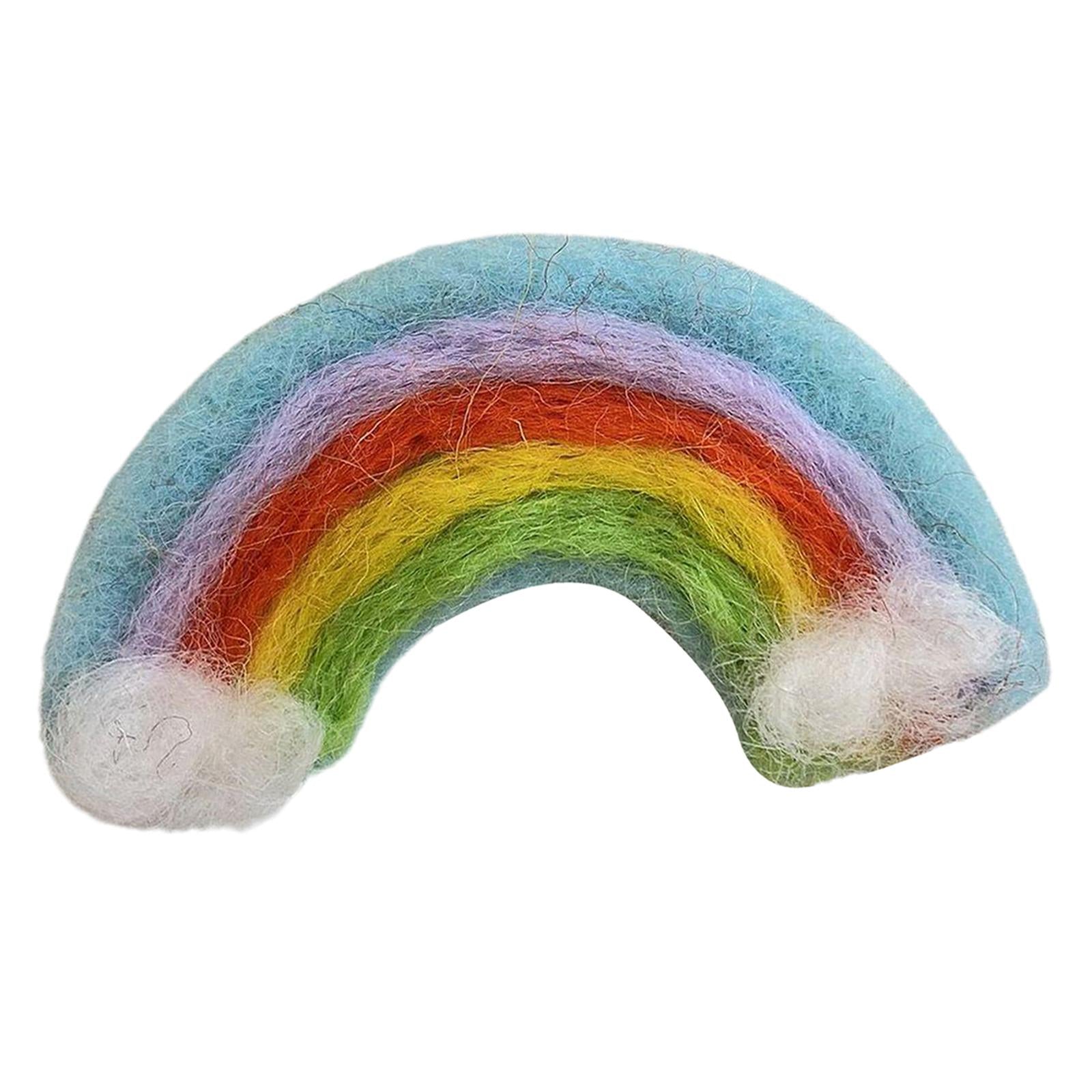 Soft Wool Felt Fashion Hairpins Pins Barrette Ties for Bangs Kid Girls Baby blue