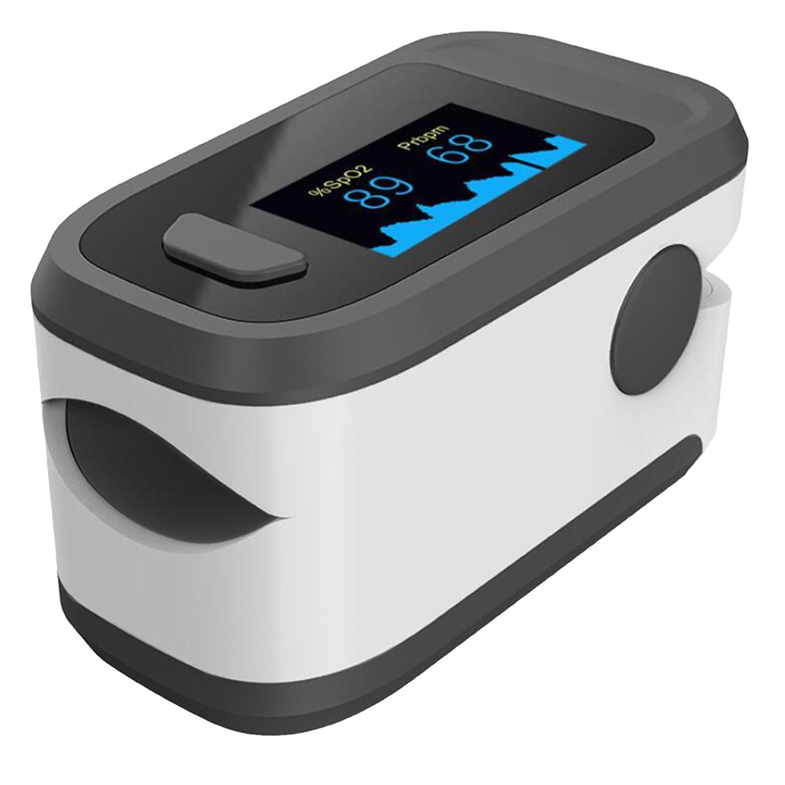 Portable Fingertip Pulse Oximeter SpO2 Pulse Rate Measurements  black