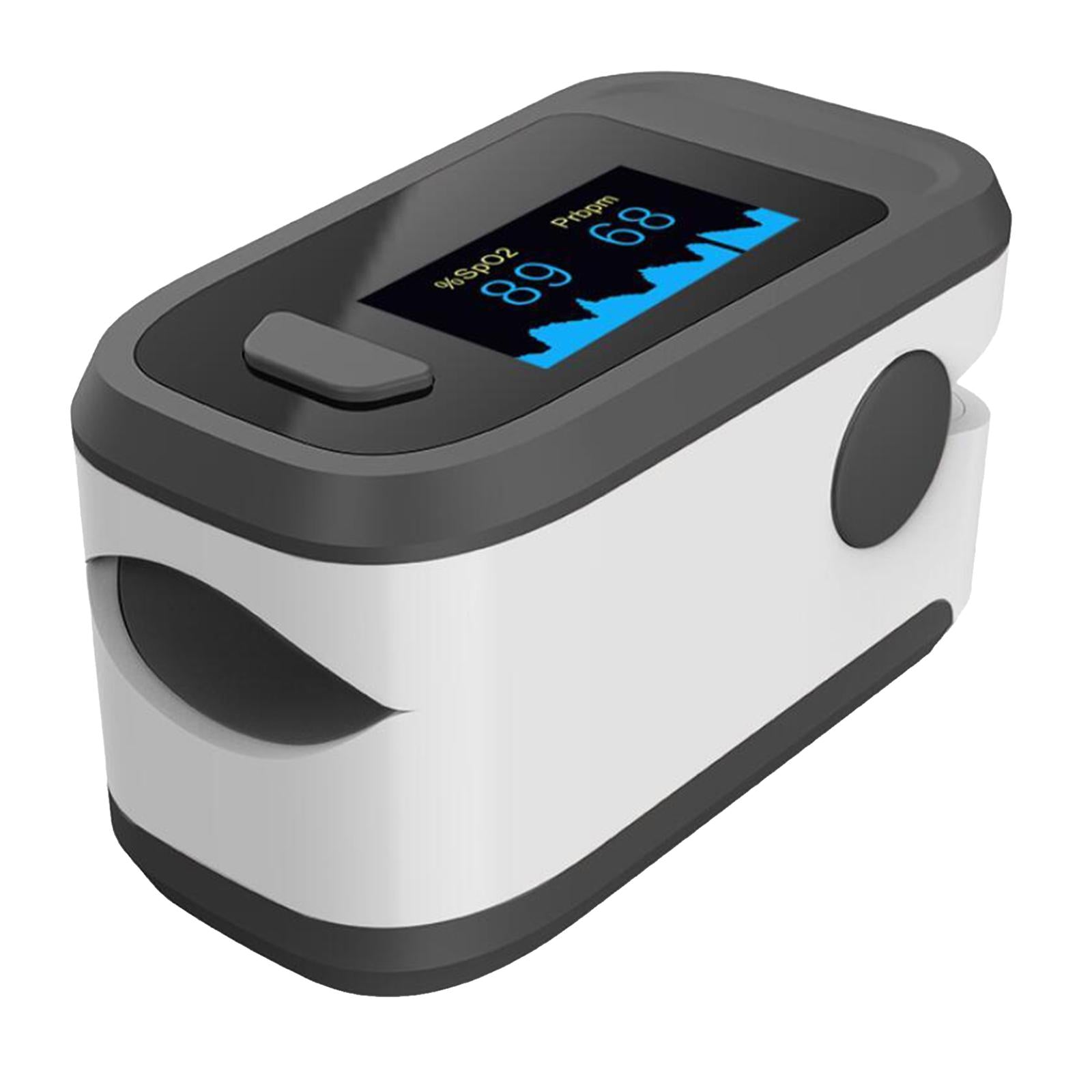 Portable Fingertip Pulse Oximeter SpO2 Pulse Rate Measurements  black