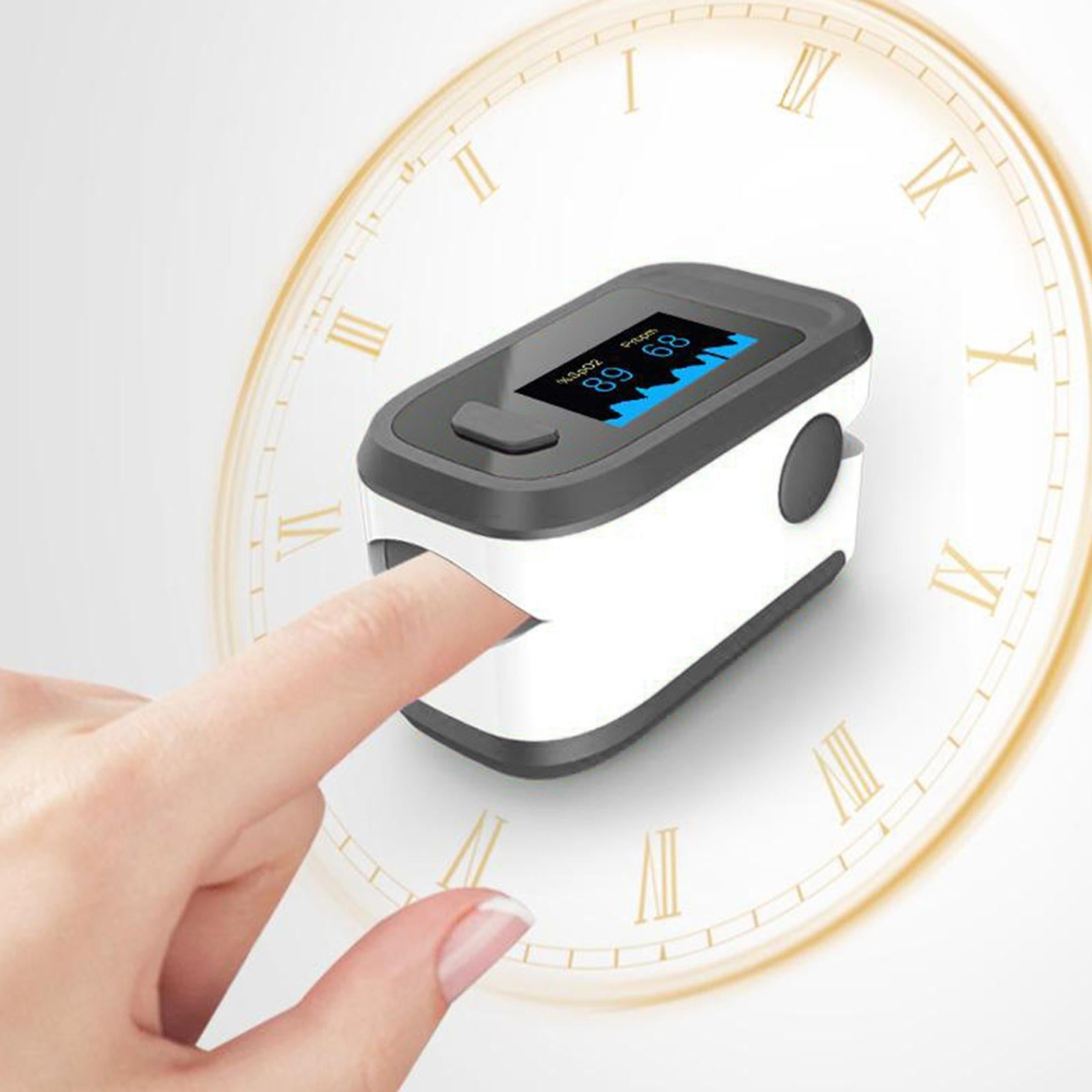 Portable Fingertip Pulse Oximeter SpO2 Pulse Rate Measurements  black