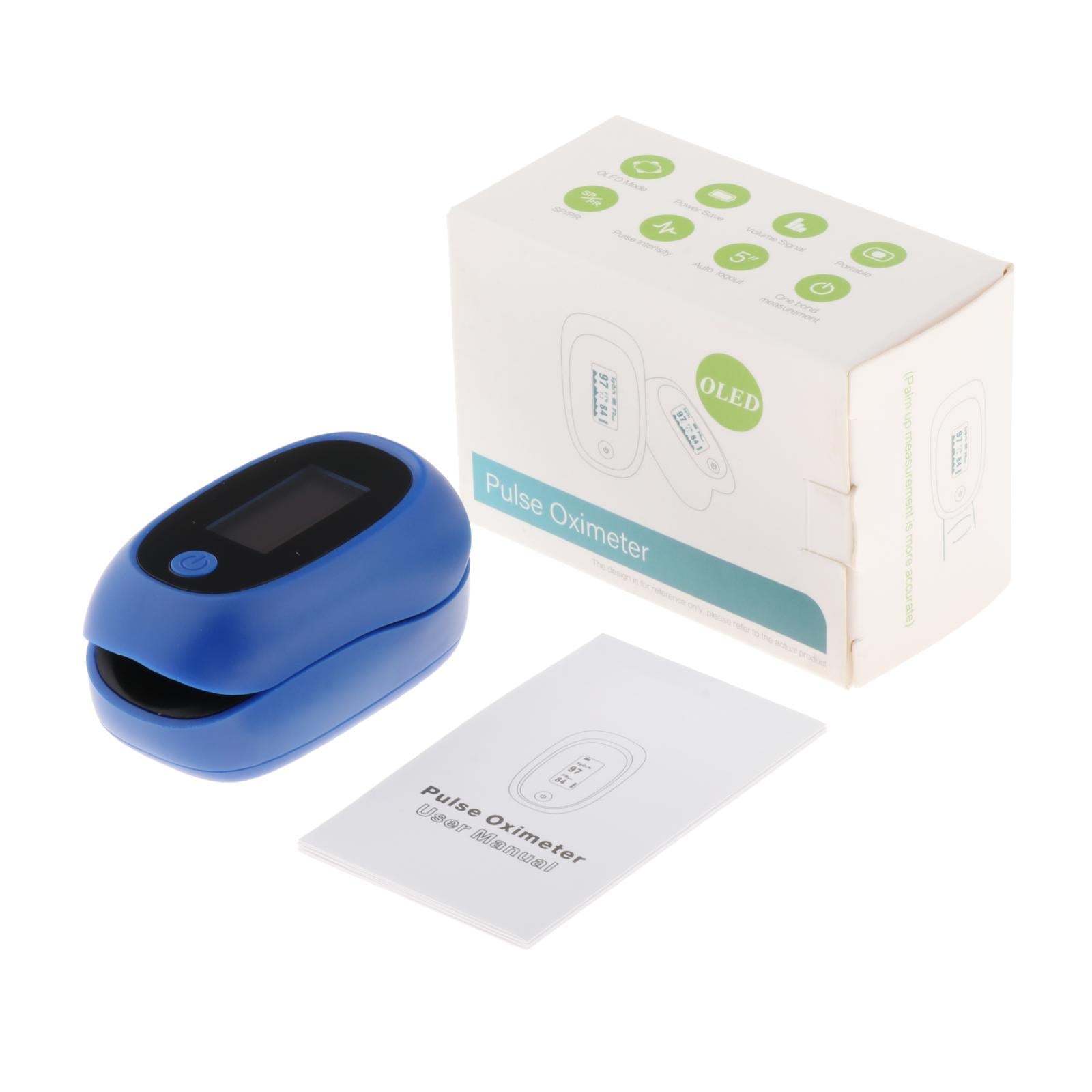 Digital Blood Oxygen Saturation Monitor Dual Color for Sports Aviation Purple
