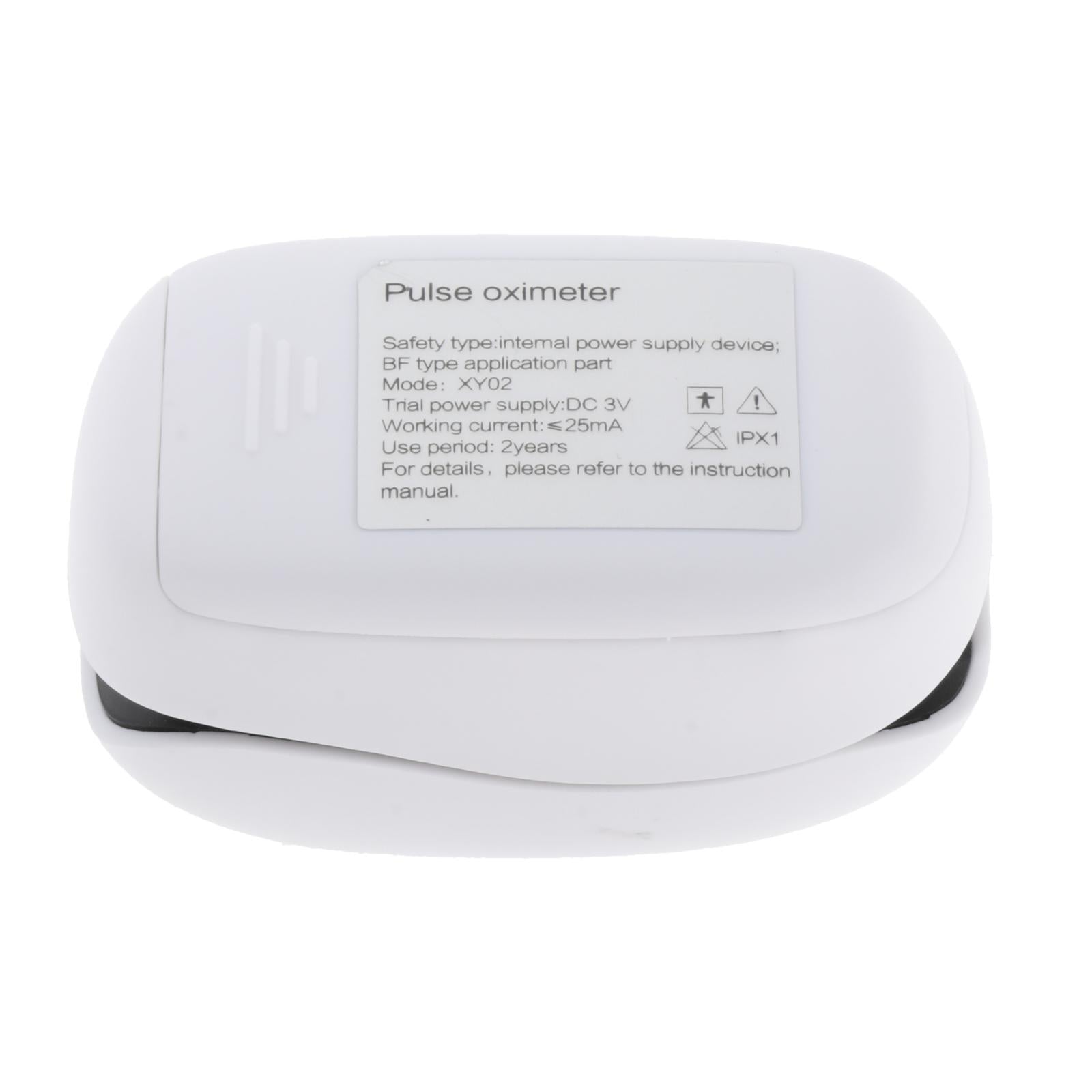 Digital Blood Oxygen Saturation Monitor Dual Color for Sports Aviation White