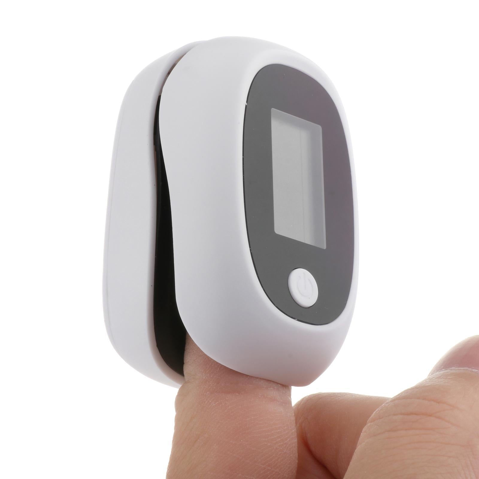 Digital Blood Oxygen Saturation Monitor Dual Color for Sports Aviation White