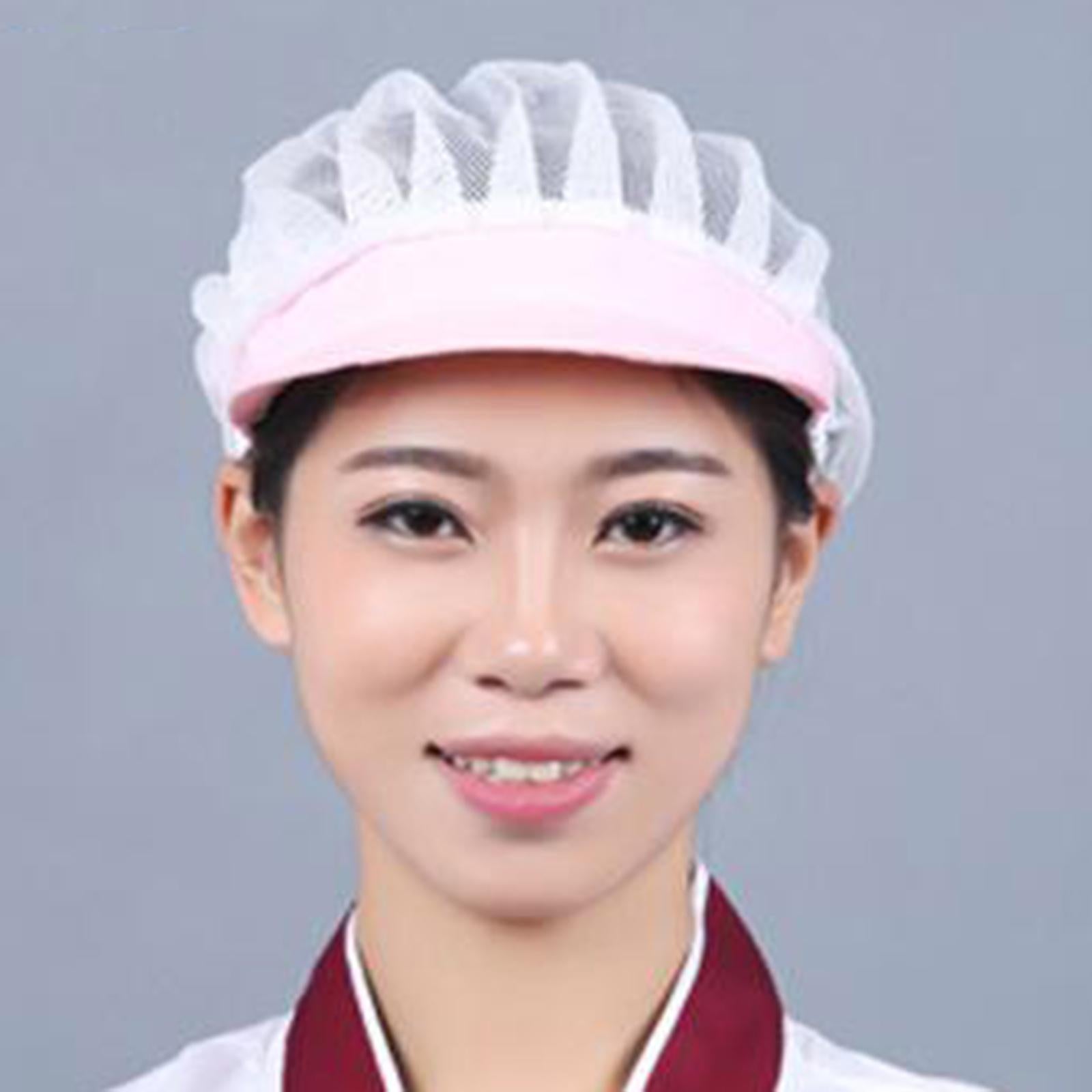 Chef Hats Hygiene Catering Hair Net Hat Kitchen Cooking Cap Pink