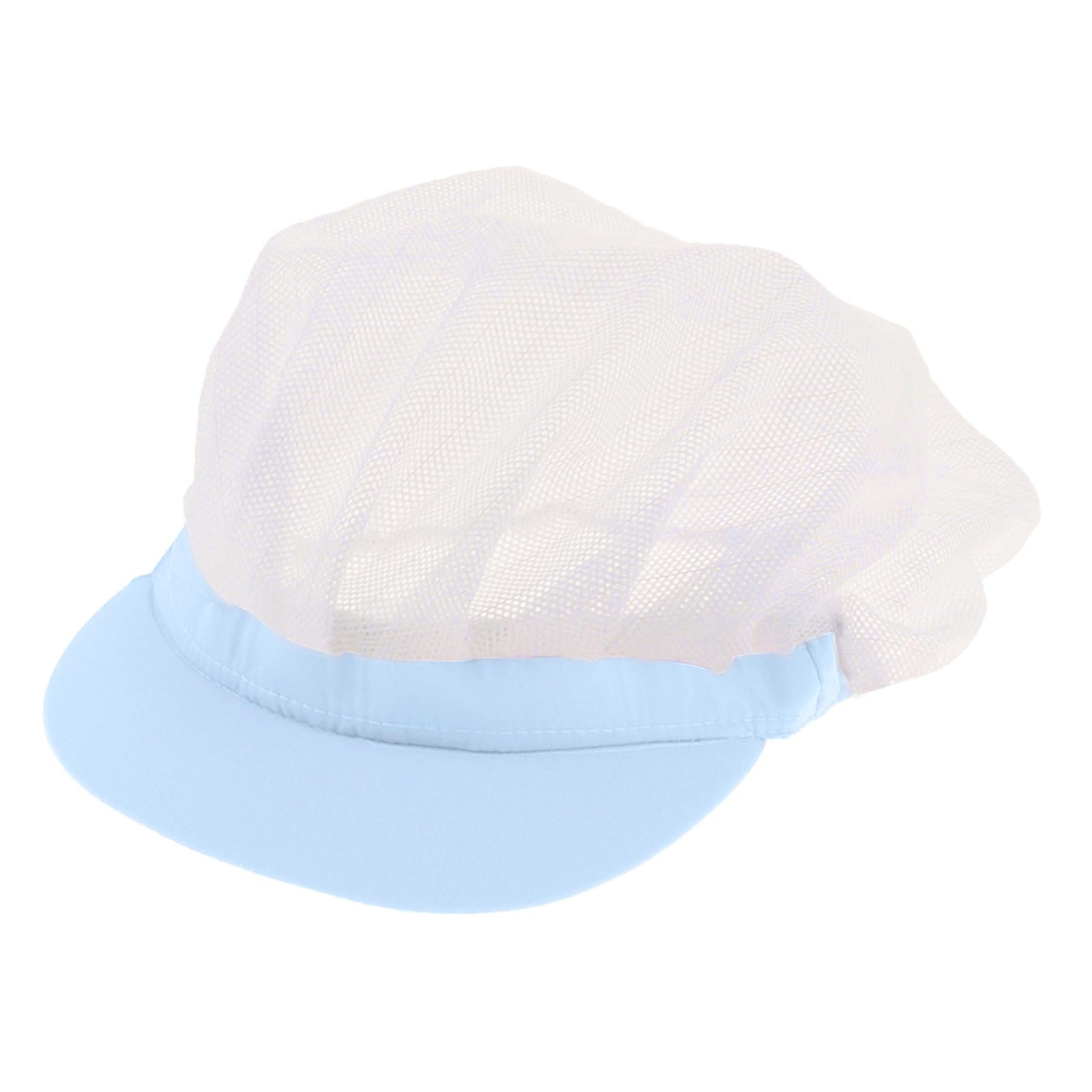 Chef Hats Hygiene Catering Hair Net Hat Kitchen Cooking Cap Light Blue