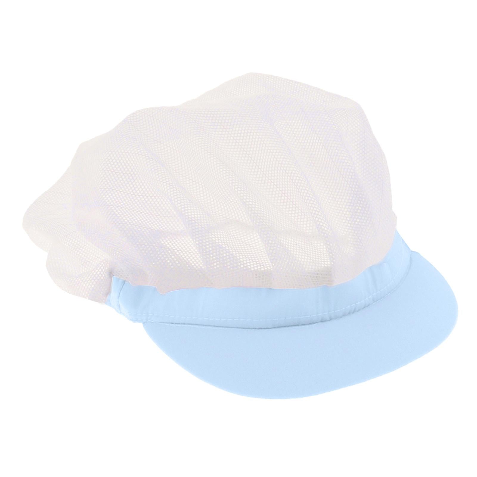 Chef Hats Hygiene Catering Hair Net Hat Kitchen Cooking Cap Light Blue