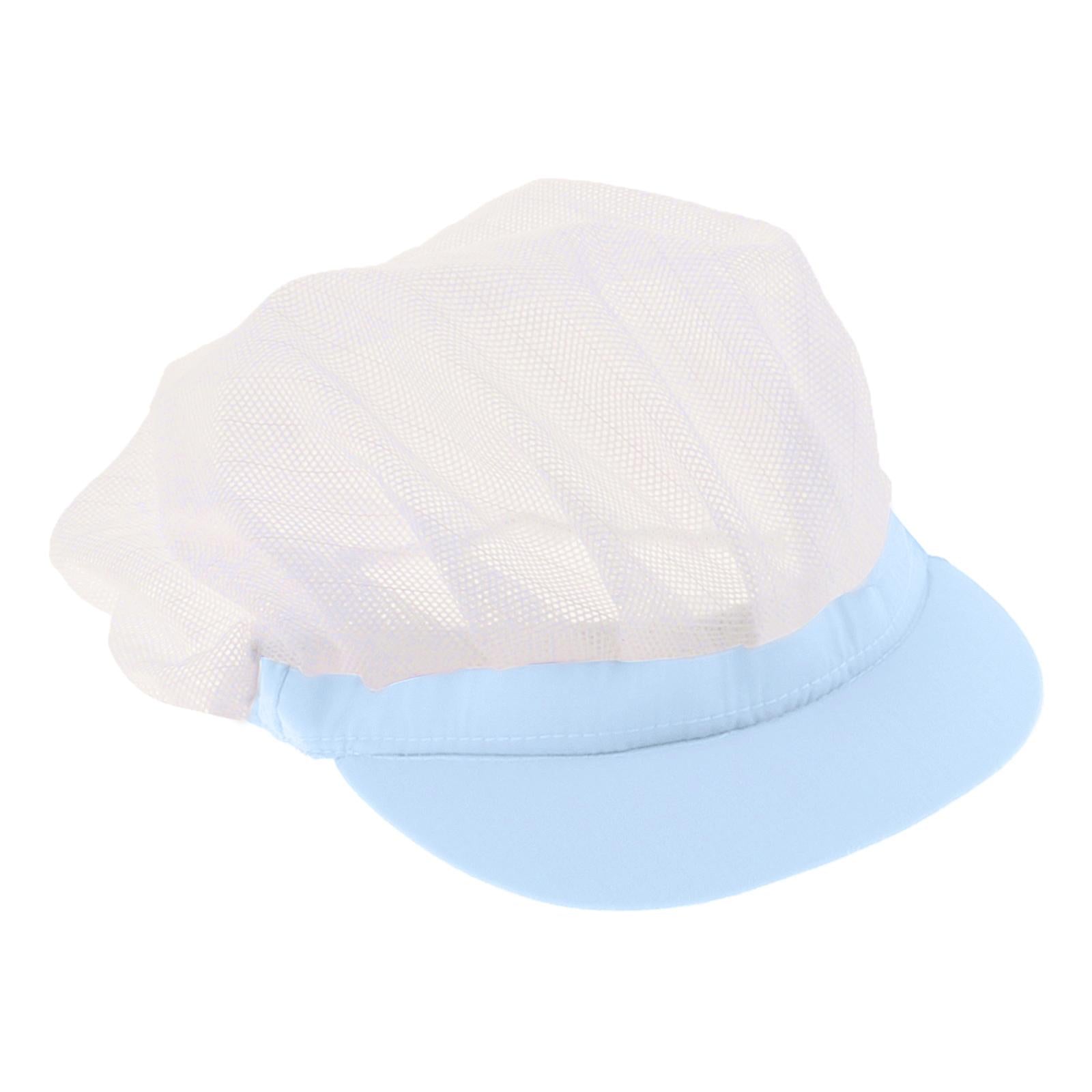 Chef Hats Hygiene Catering Hair Net Hat Kitchen Cooking Cap Light Blue