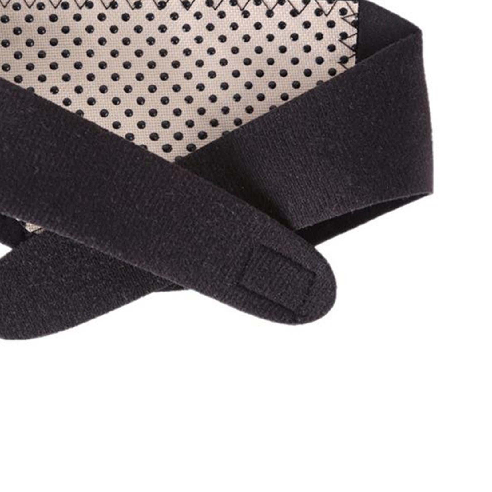 Tourmaline Portable Self Heating Neck Wrap for Pain Relief Sleep Car Travel black
