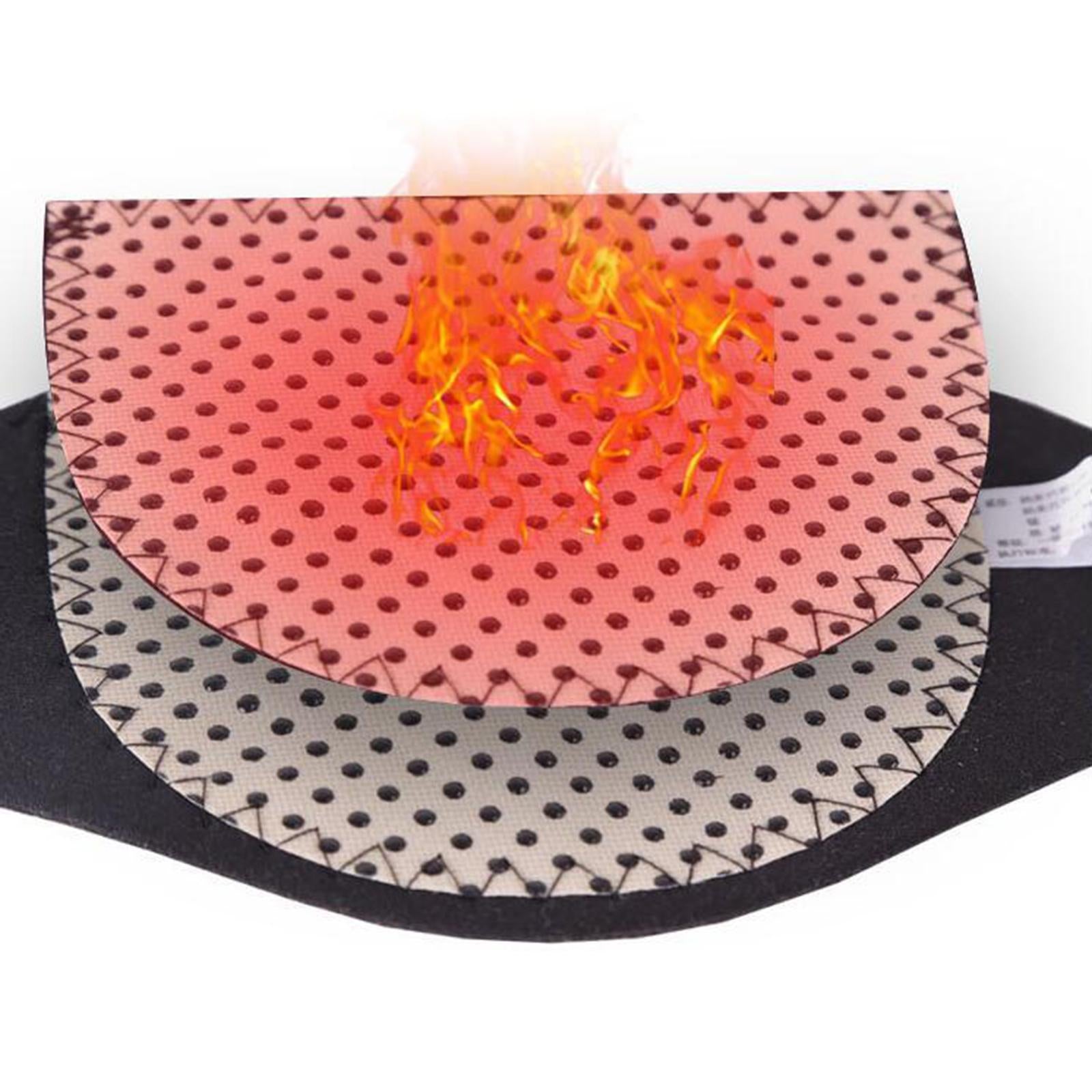Tourmaline Portable Self Heating Neck Wrap for Pain Relief Sleep Car Travel black