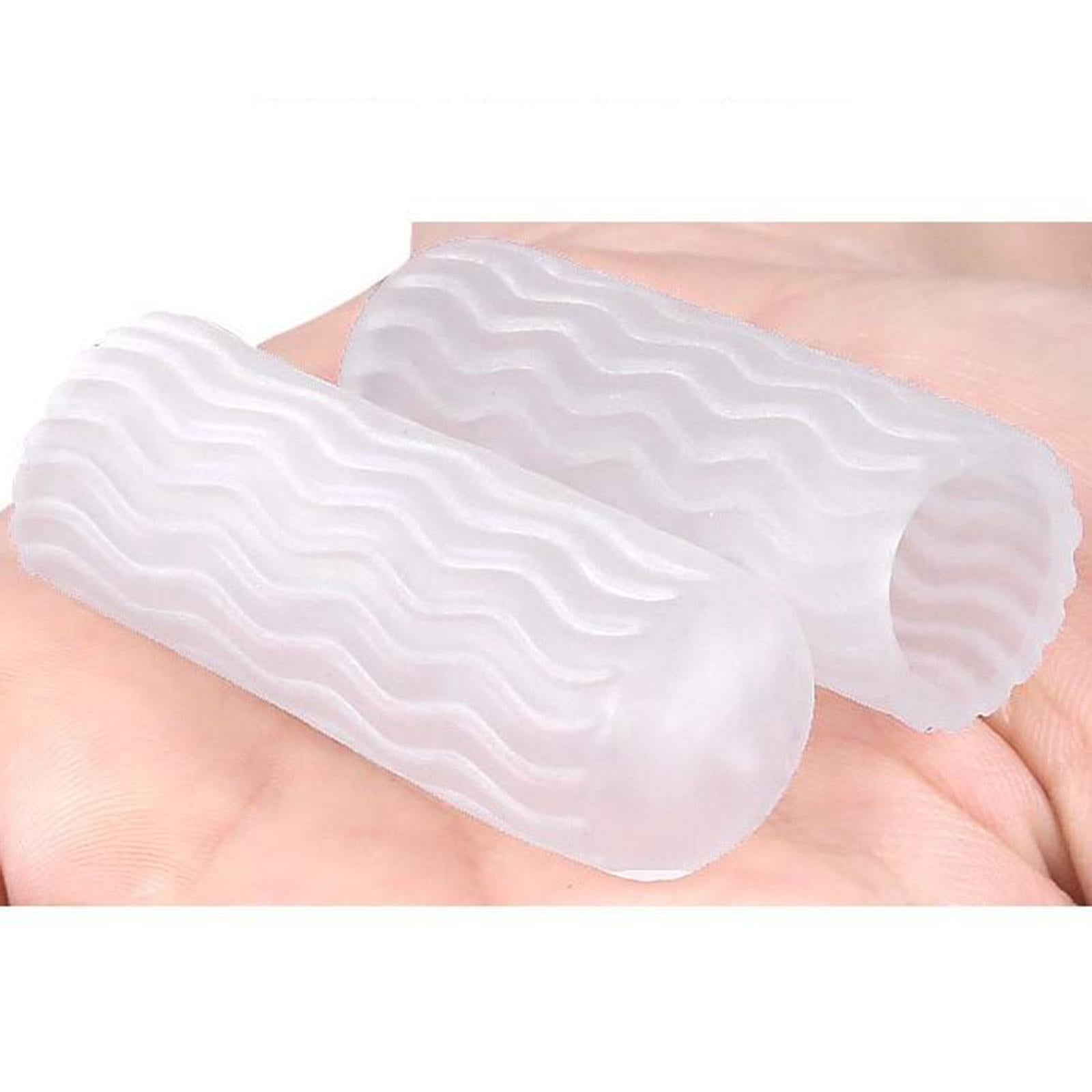 5 Pairs Toe Cushion Thread Toe Caps Toe Separators for Walking Clear