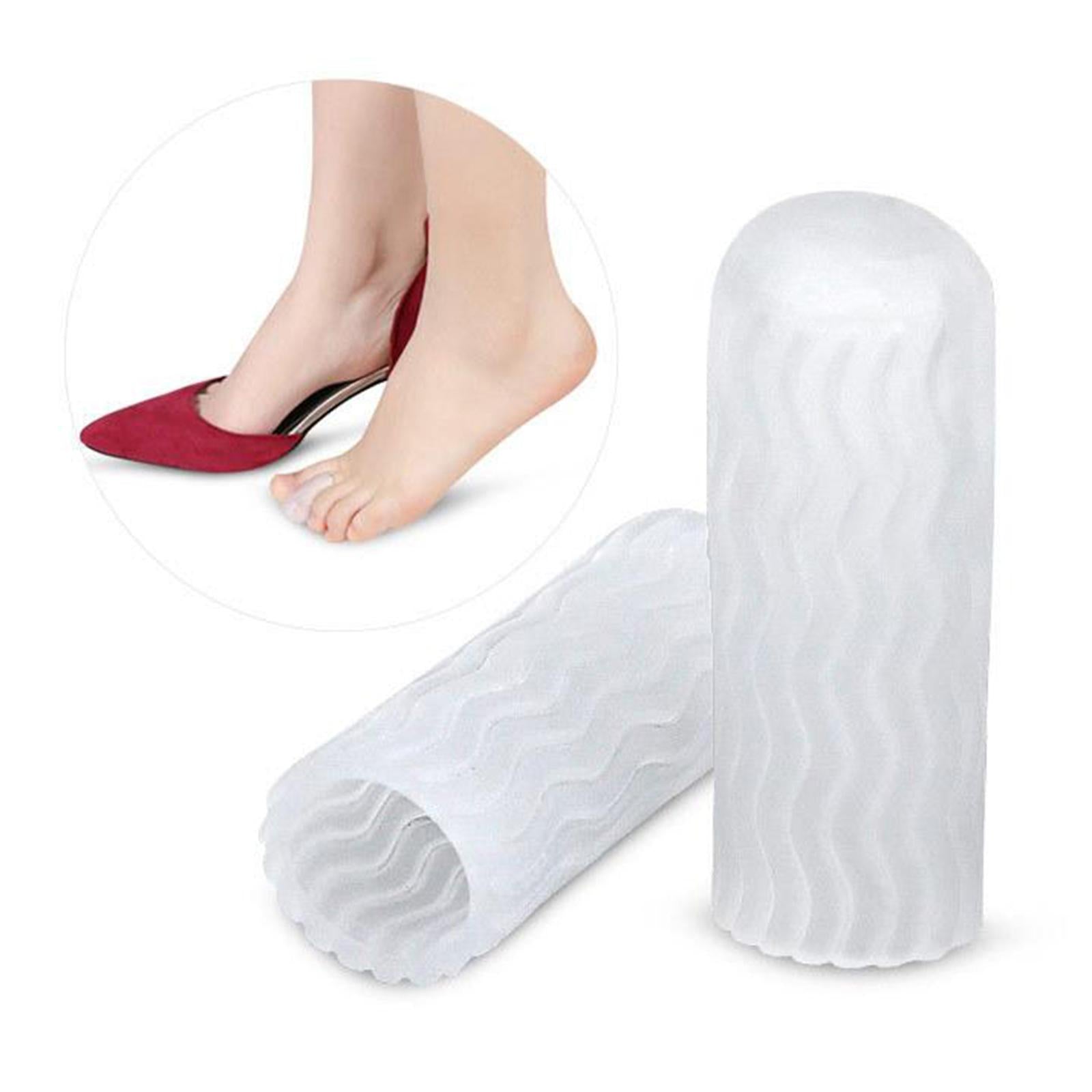5 Pairs Toe Cushion Thread Toe Caps Toe Separators for Walking Skin Color