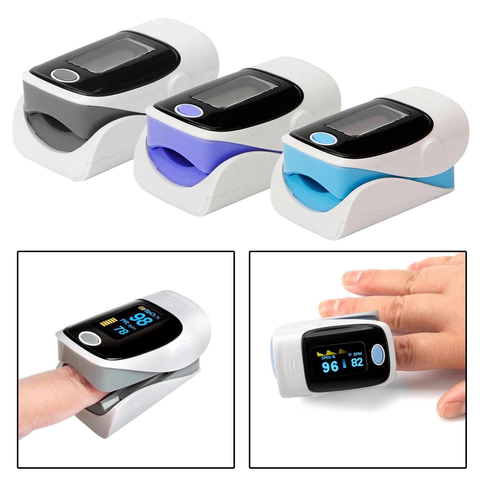 Finger Tip Pulse Oximeter Blood Oxygen Sensor Meter SpO2 Monitor  Blue