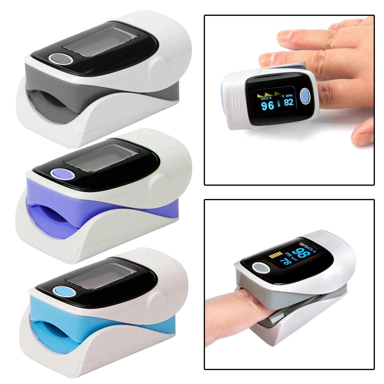 Finger Tip Pulse Oximeter Blood Oxygen Sensor Meter SpO2 Monitor  Blue