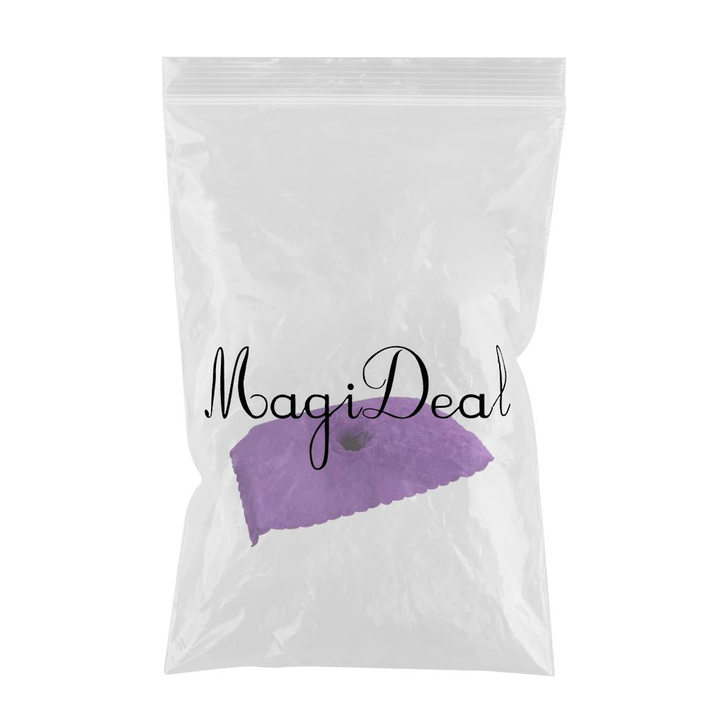 Thicken Coral Velvet Face Hole Towel Bed Cover for Beauty Salon Massage Bed purple