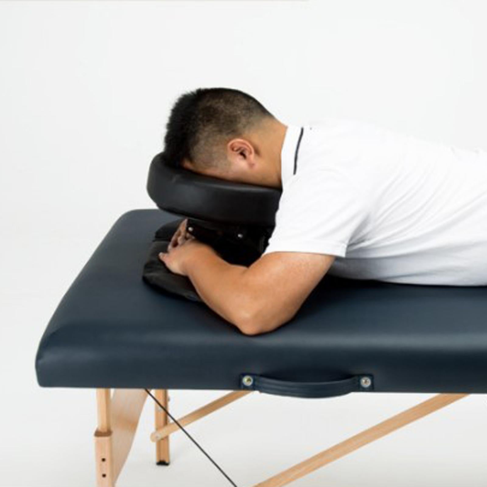 Flexible Massage Table Face Cradle Headrest Pillow & Hanging Arm Rest Red