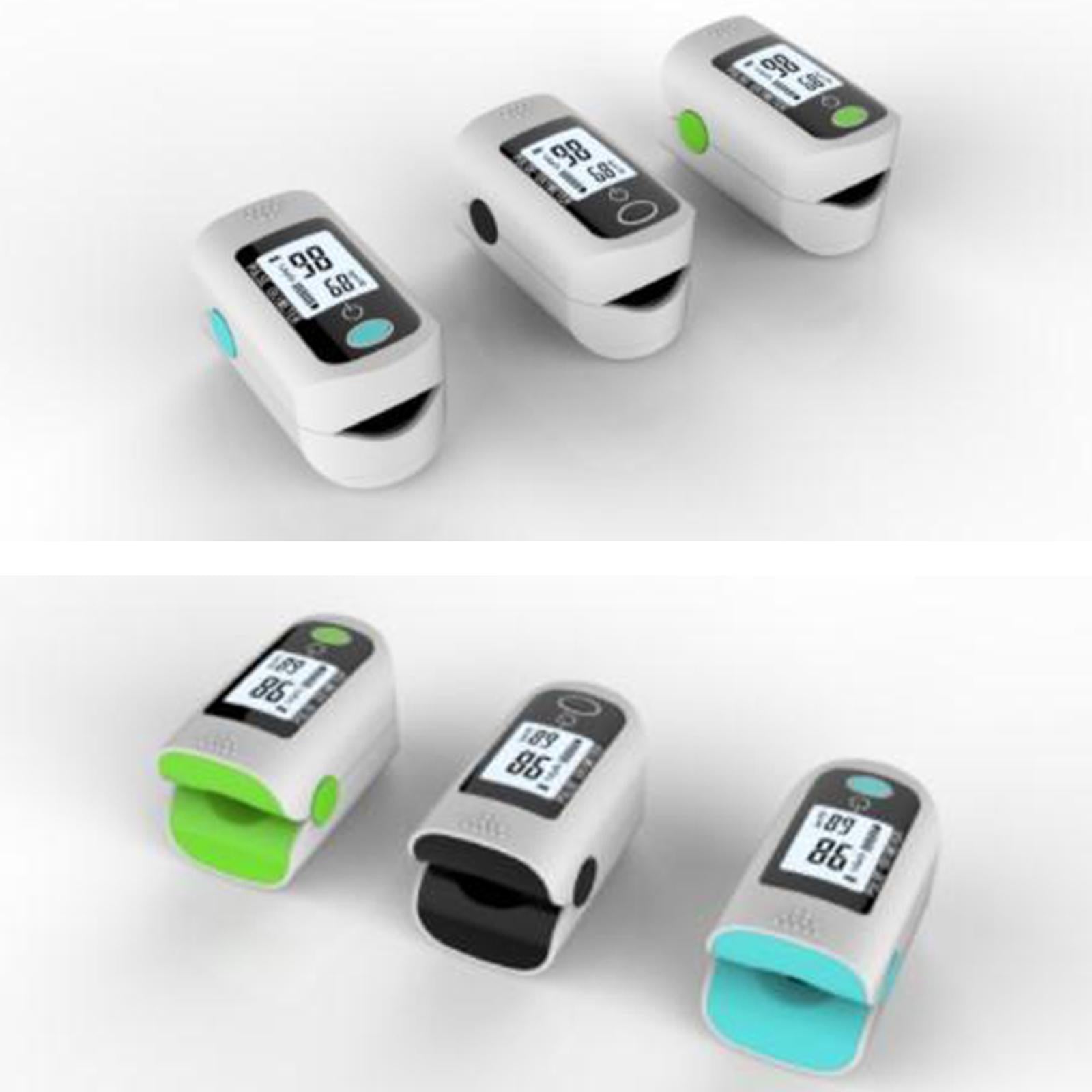 1 Piece Pulse Finger Oximeter 30~250BPM Display O2 Saturation Monitor Black