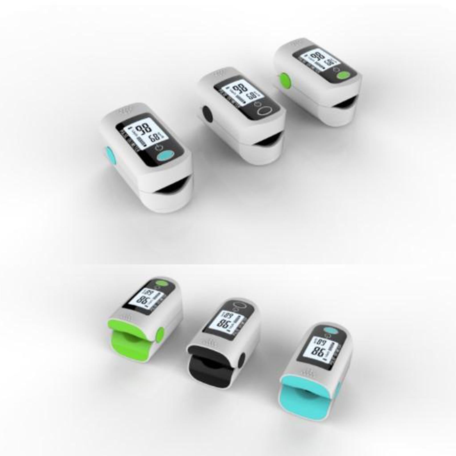 Compact Plastic Finger Pulse Oximeter LCD O2 Saturation Monitor Easy to Read