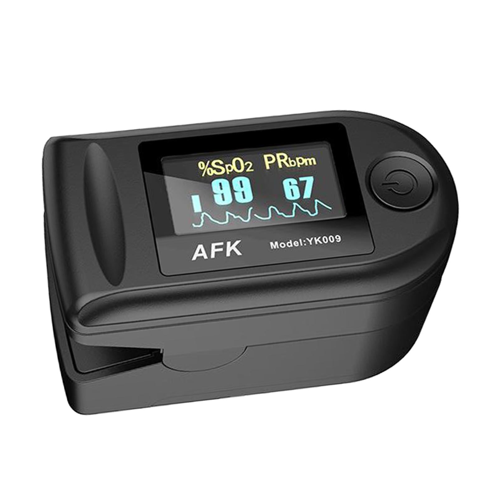 Portable Digital Blood Oxygen Saturation Monitor Display for Sports Aviation black