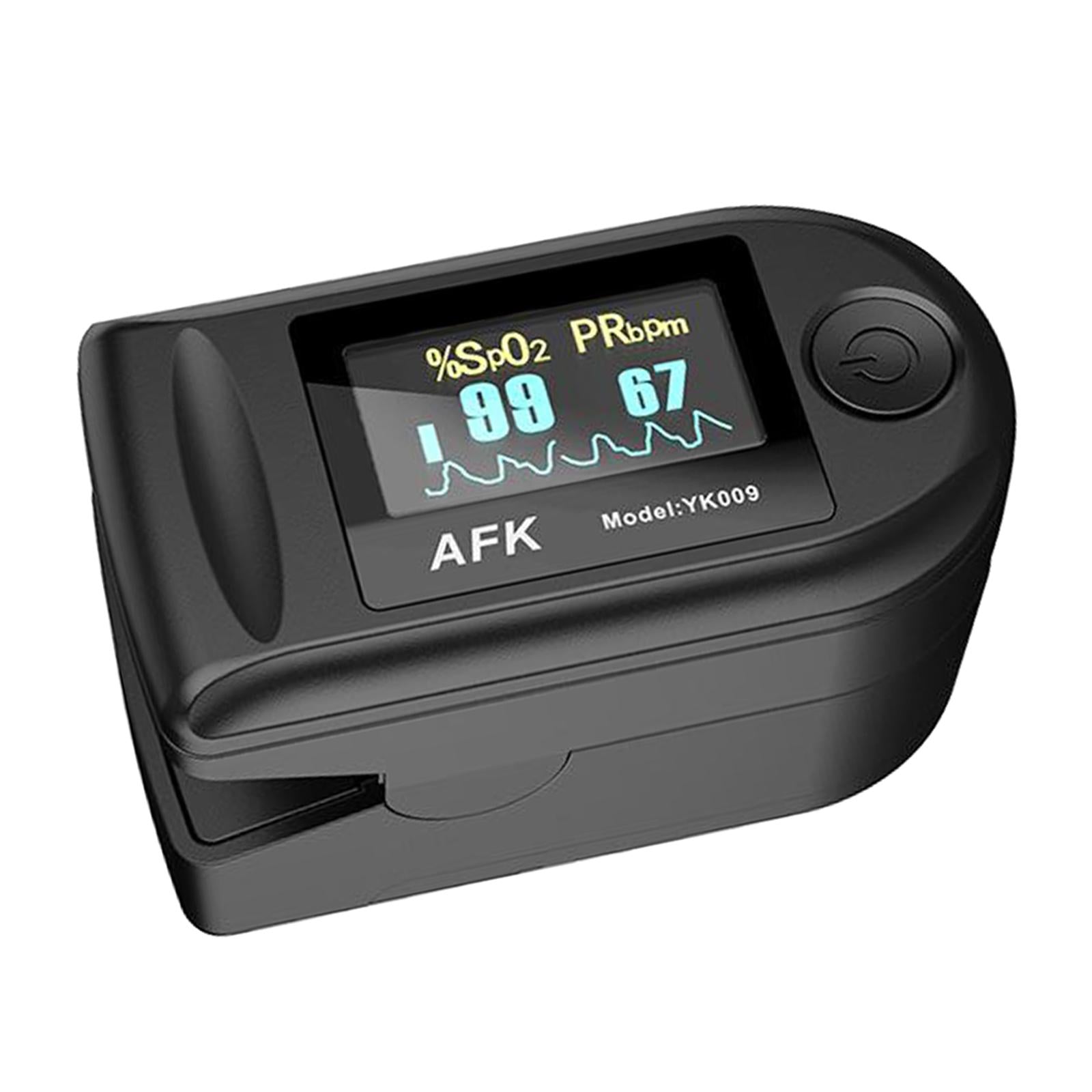 Portable Digital Blood Oxygen Saturation Monitor Display for Sports Aviation black