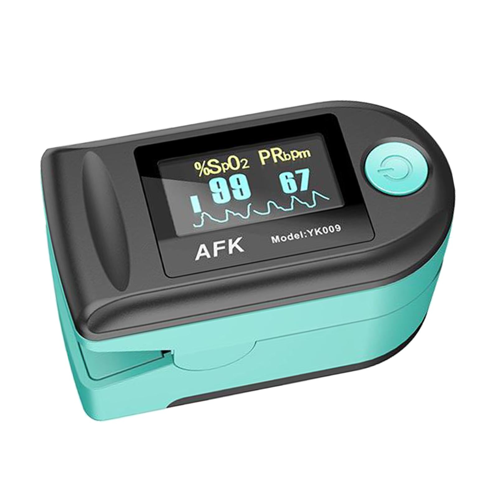 Portable Digital Blood Oxygen Saturation Monitor Display for Sports Aviation green