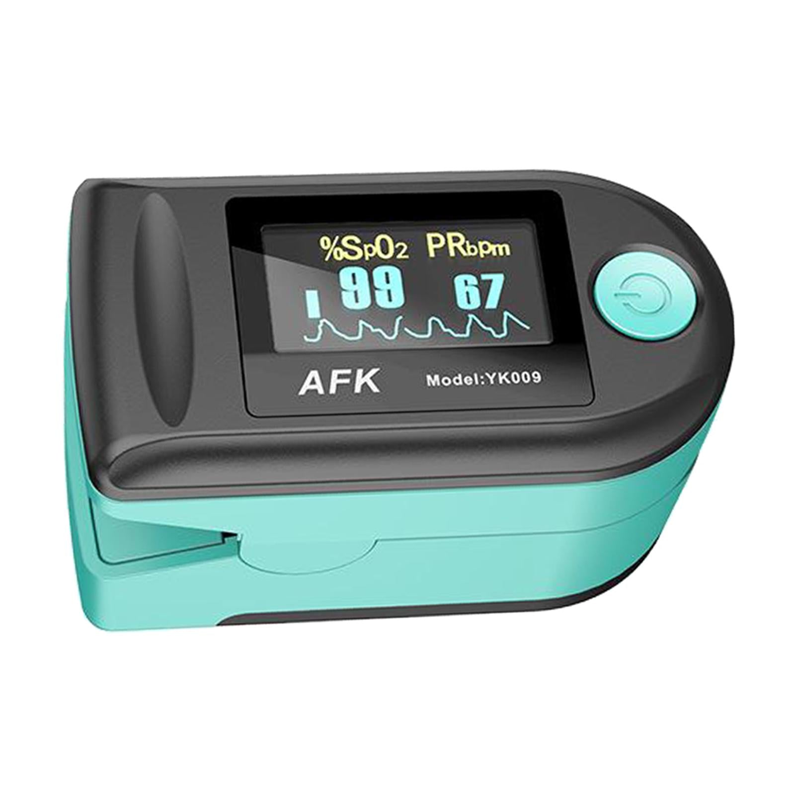 Portable Digital Blood Oxygen Saturation Monitor Display for Sports Aviation green