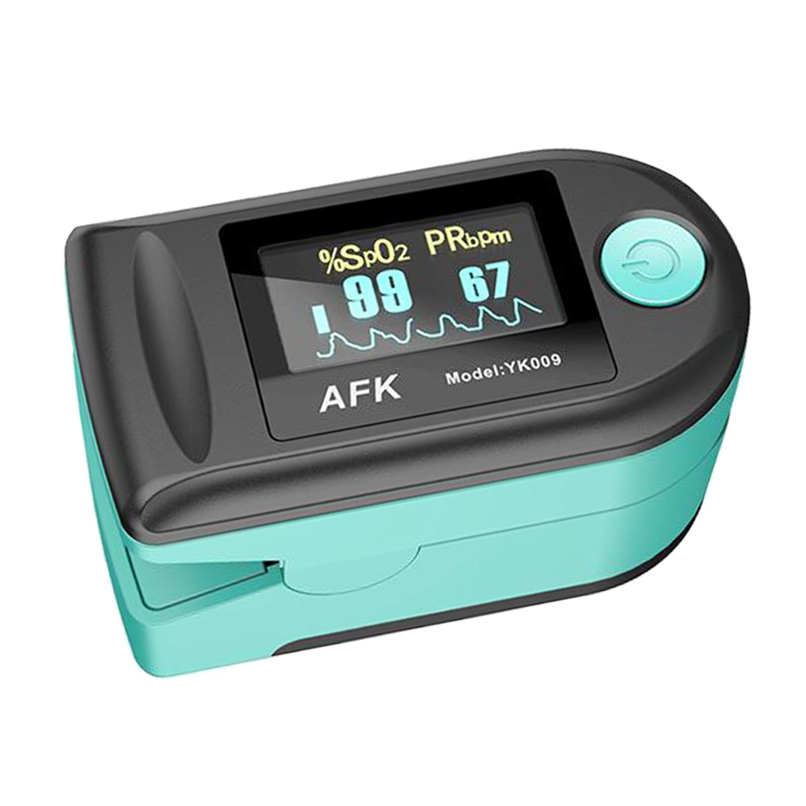 Portable Digital Blood Oxygen Saturation Monitor Display for Sports Aviation green