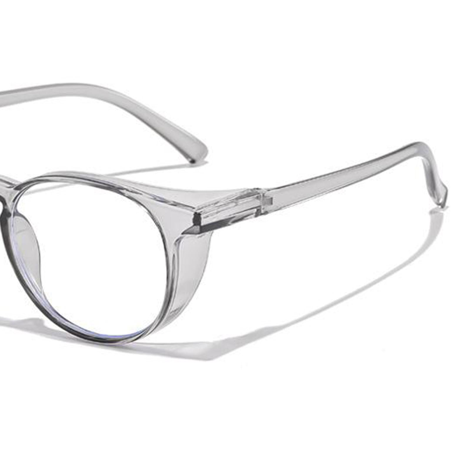 Safety Glasses with Clear Anti Fog Wrap-Around HD Lenses Workplaces gray