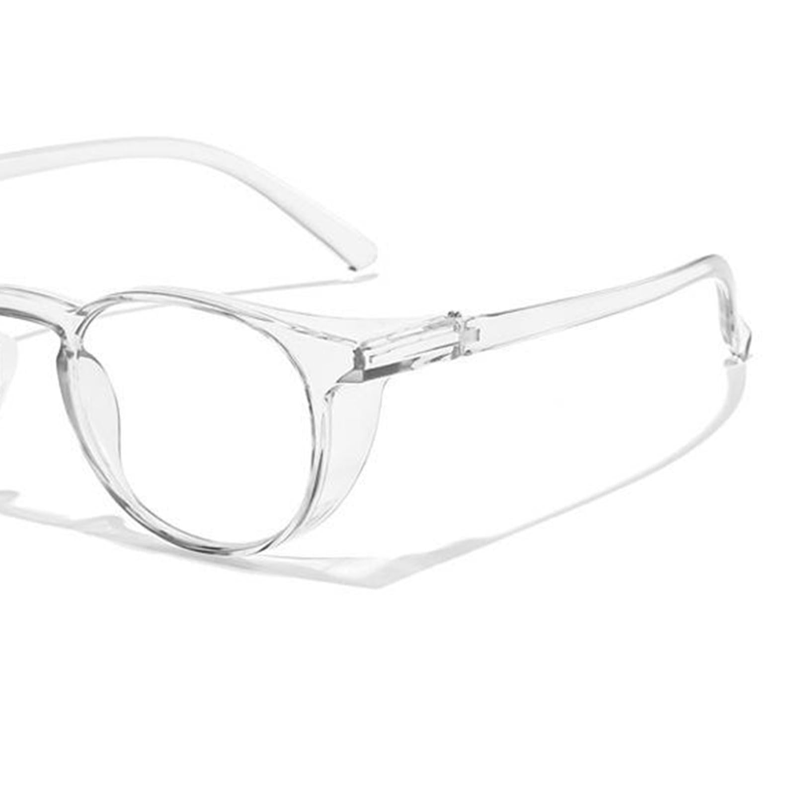 Safety Glasses with Clear Anti Fog Wrap-Around HD Lenses Workplaces white