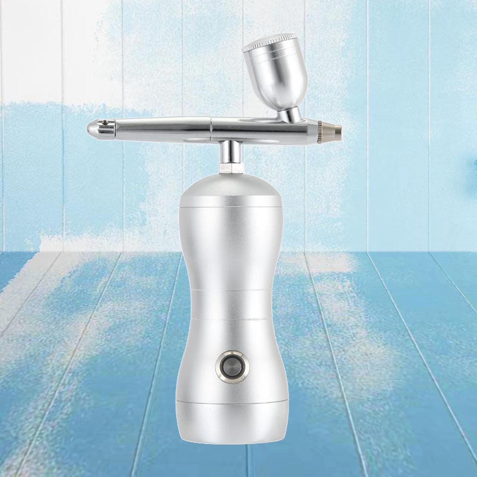 High Pressure Nano Facial Spray Gun for Facial Moisturizing Wrinkle Remove silver