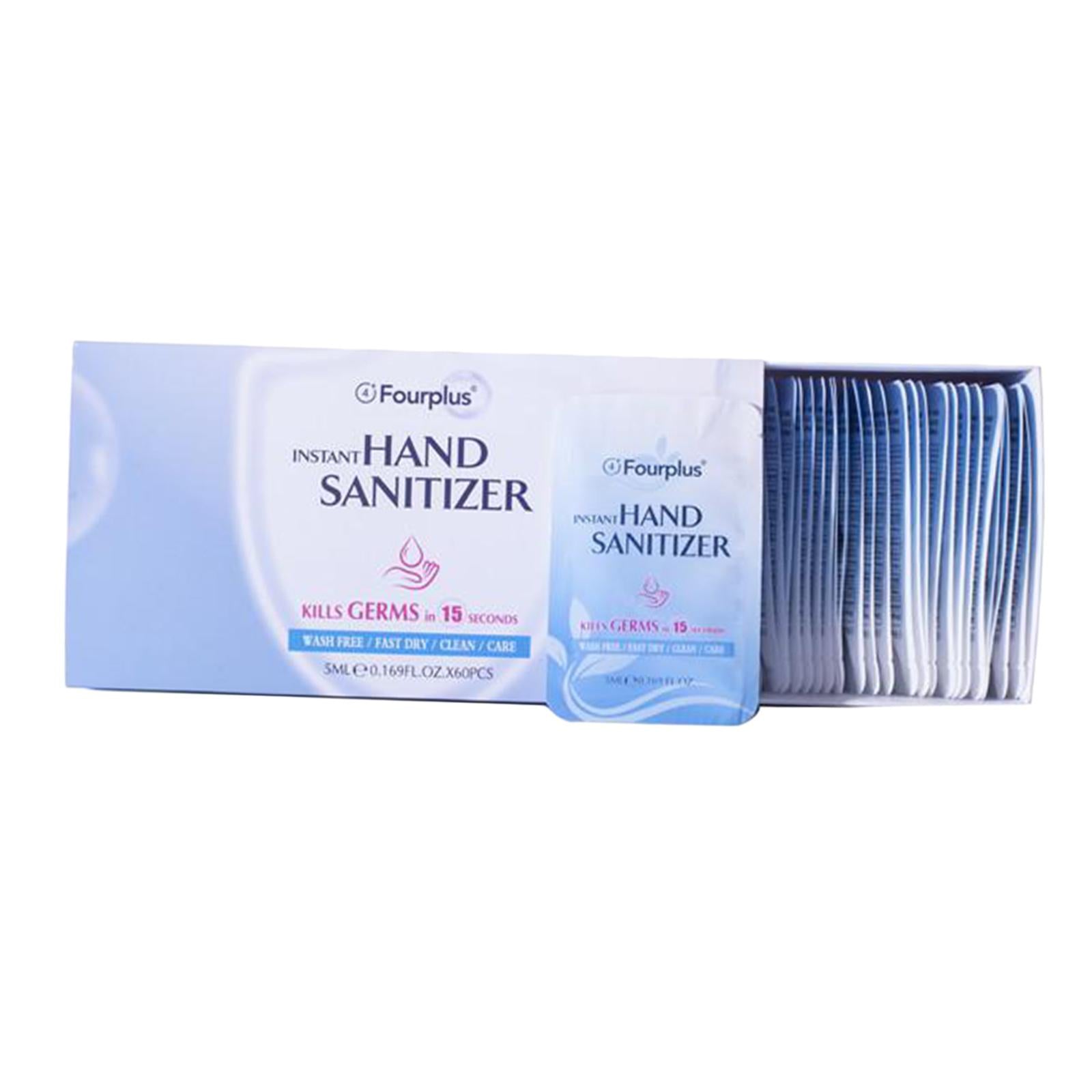 80Pcs 2ml Mini Hand Sanitizer Pocket Size Travel Disposable Disinfectant Gel