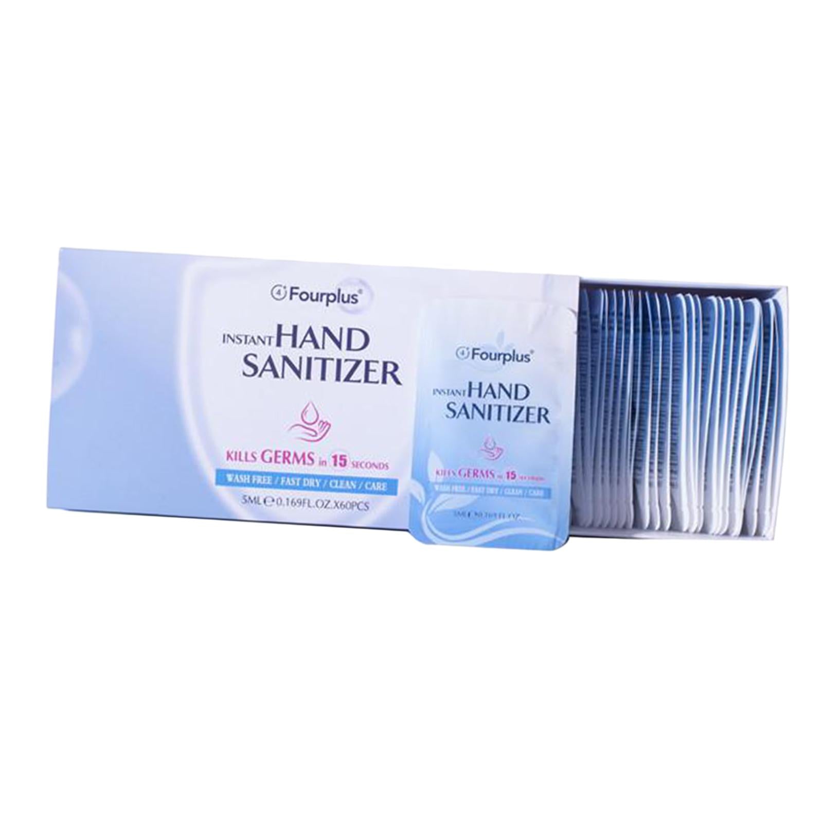 80Pcs 2ml Mini Hand Sanitizer Pocket Size Travel Disposable Disinfectant Gel