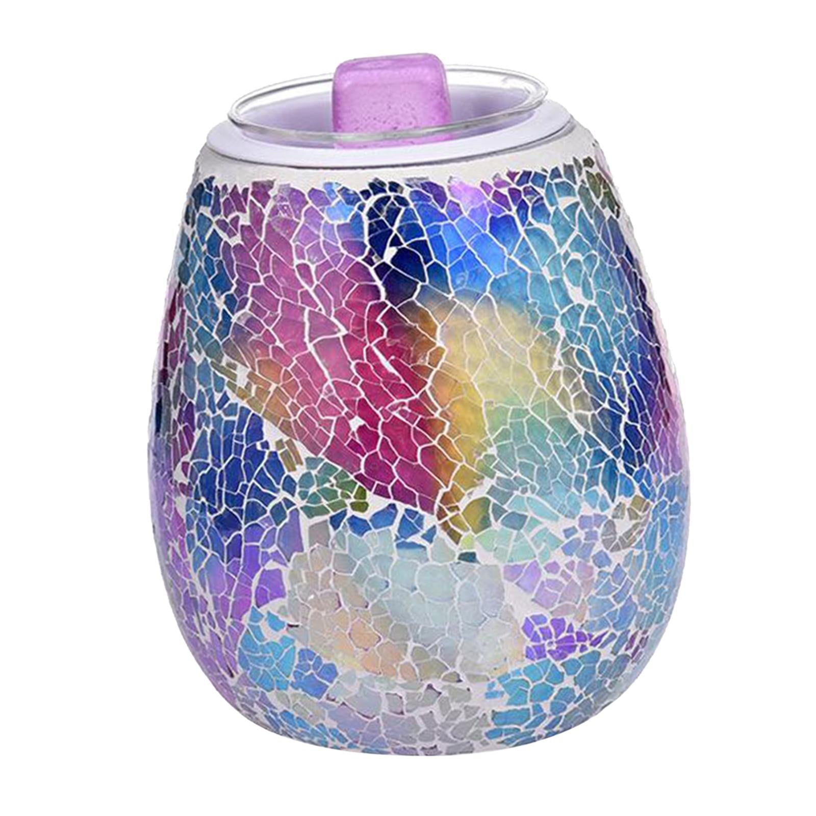 Premium Glass Aroma Diffuser Led Night Light Candle Warmer Coffee Bar US
