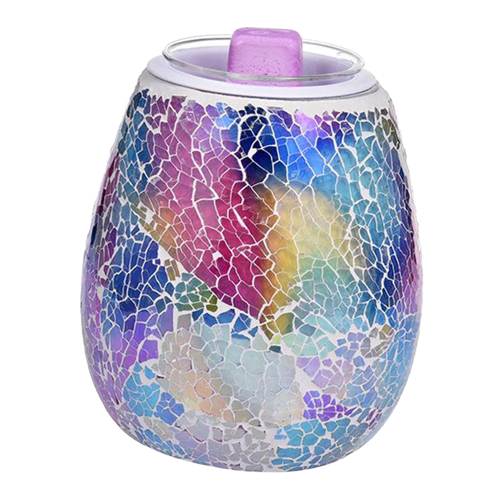 Premium Glass Aroma Diffuser Led Night Light Candle Warmer Coffee Bar US