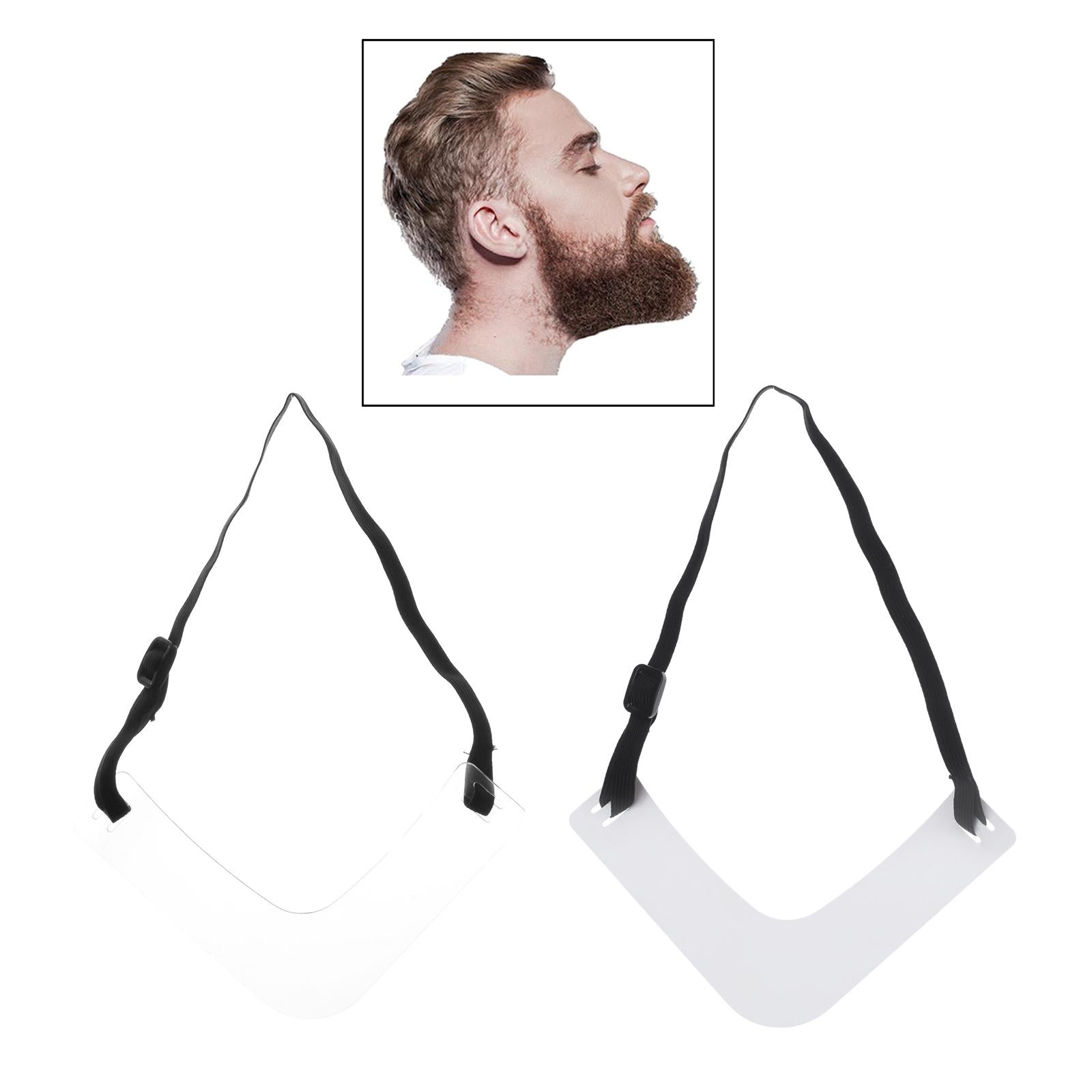 Beard Shaper Shaping Tool Shaving Template Neckline Guide White