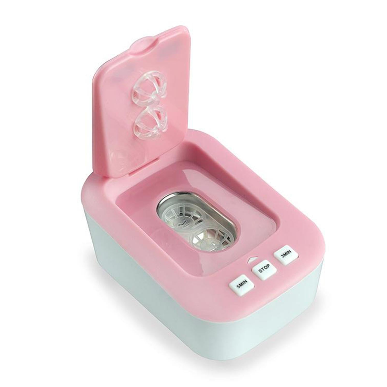 Contact Lens Cleaner Machine Fast Vibration for Soft Lens RGP Lens  pink