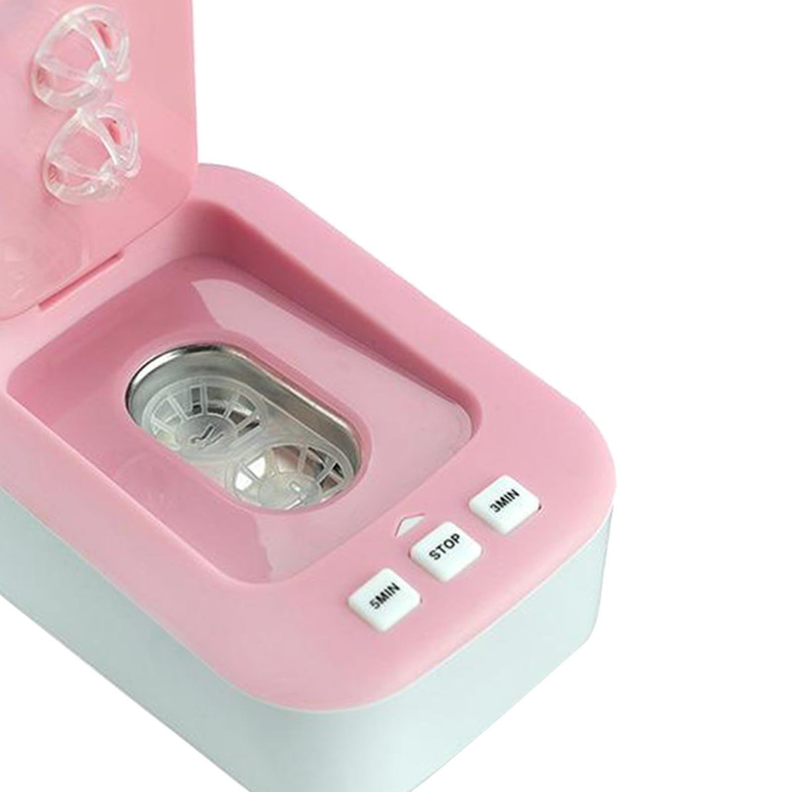 Contact Lens Cleaner Machine Fast Vibration for Soft Lens RGP Lens  pink