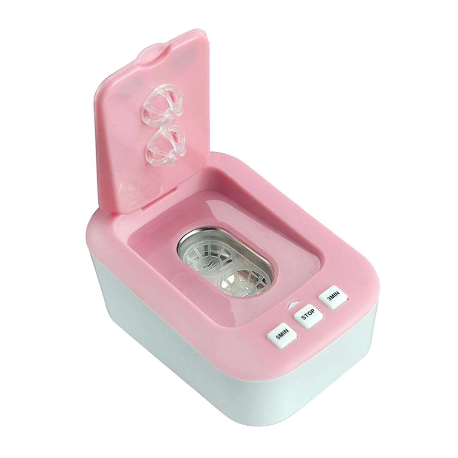 Contact Lens Cleaner Machine Fast Vibration for Soft Lens RGP Lens  pink