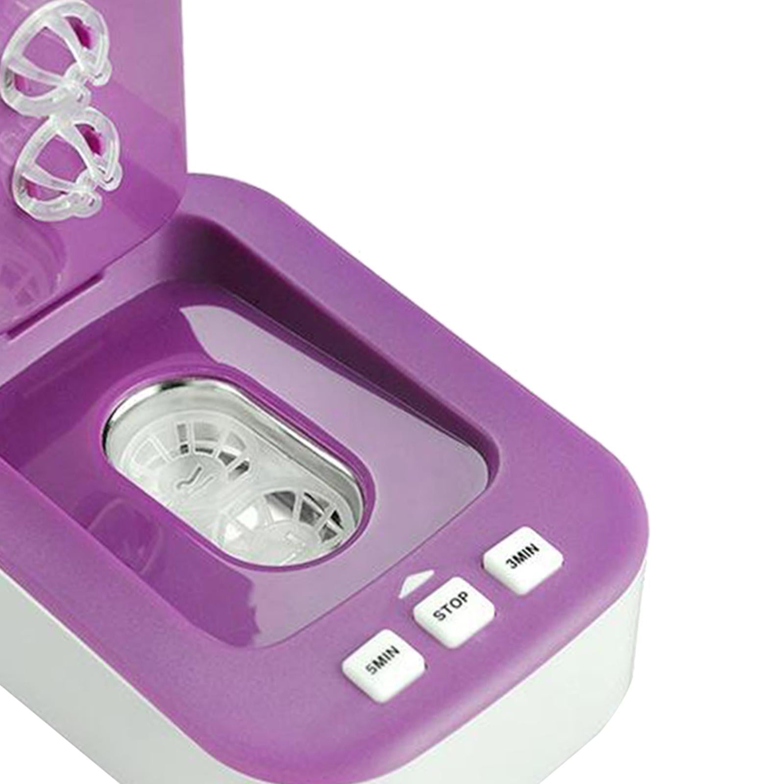 Contact Lens Cleaner Machine Fast Vibration for Soft Lens RGP Lens  purple