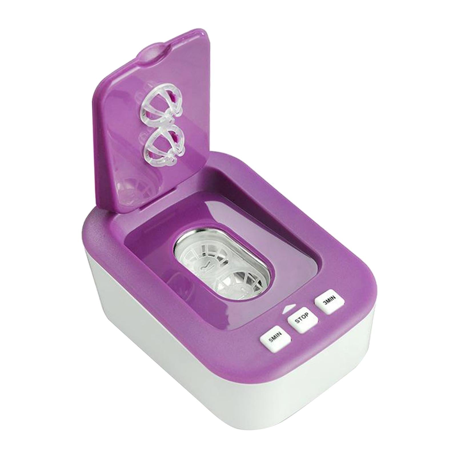 Contact Lens Cleaner Machine Fast Vibration for Soft Lens RGP Lens  purple