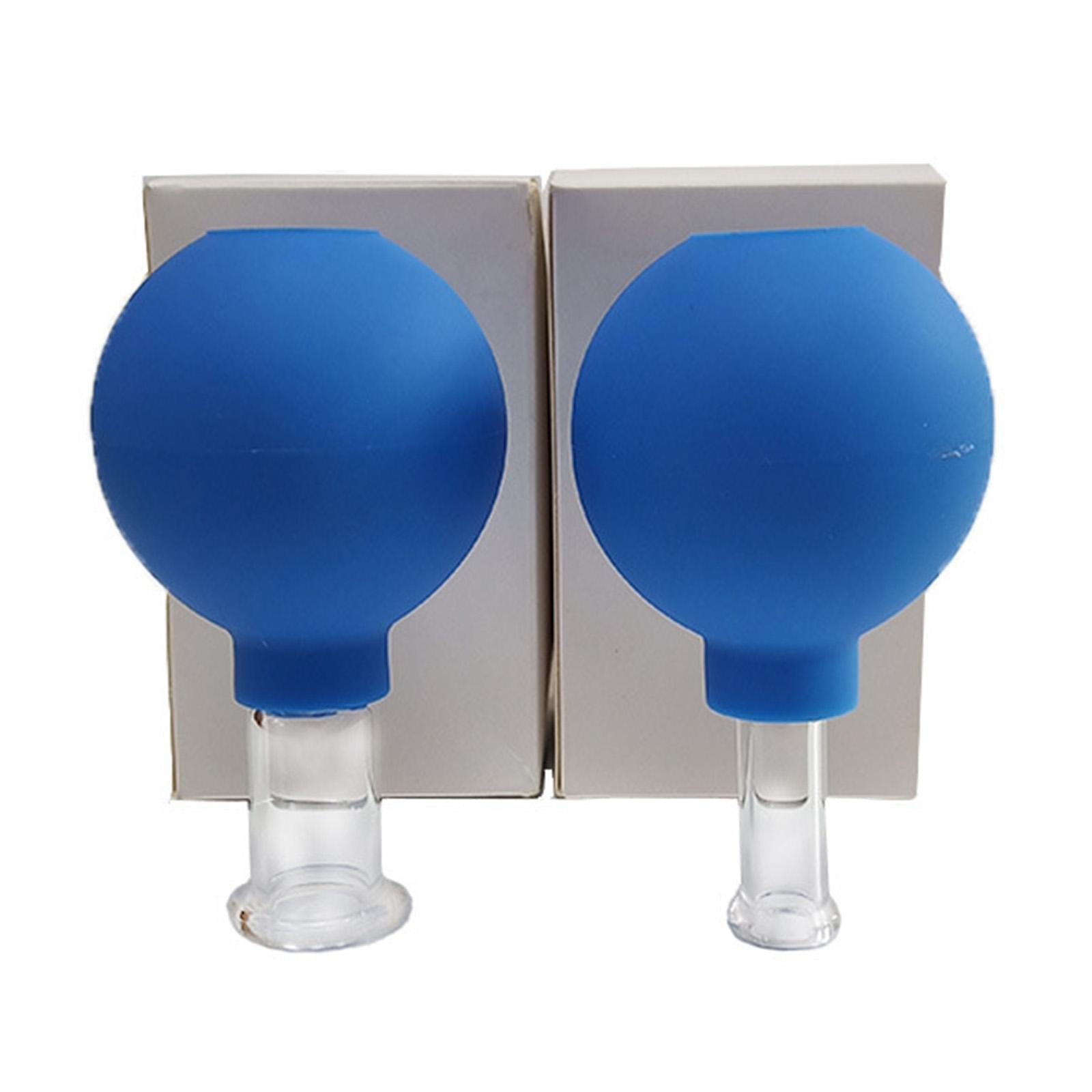 4 Pieces Safety Vacuum Cupping for Massage Body Face Leg Back Face Arm Back blue