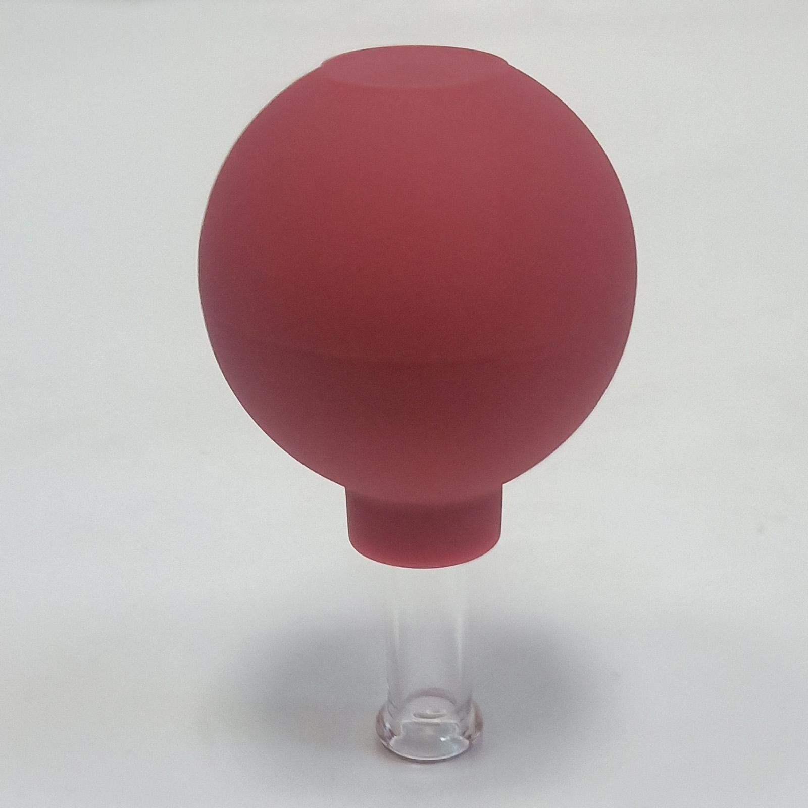 4Pcs Facial Cupping Therapy Massage Vacuum Suction Glass Cups Red
