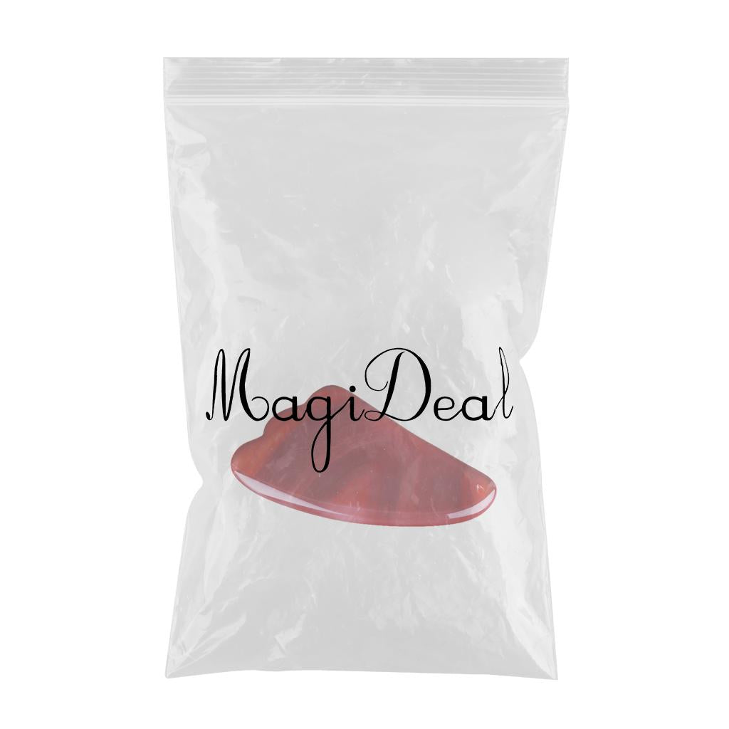 Red Jade Roller Gua Sha Scraping Massage Face Facial Tool Shape 01