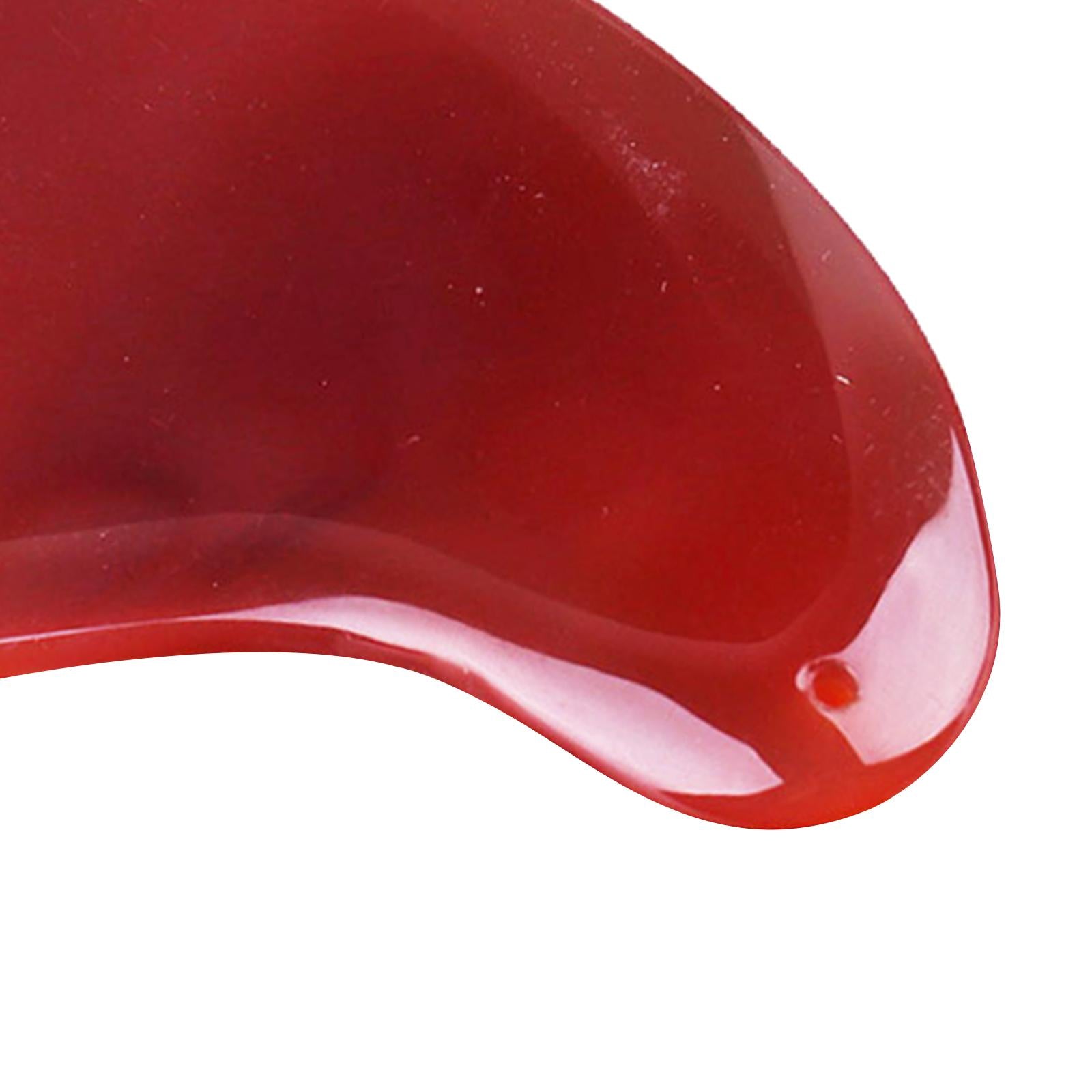 Red Jade Roller Gua Sha Scraping Massage Face Facial Tool Shape 02
