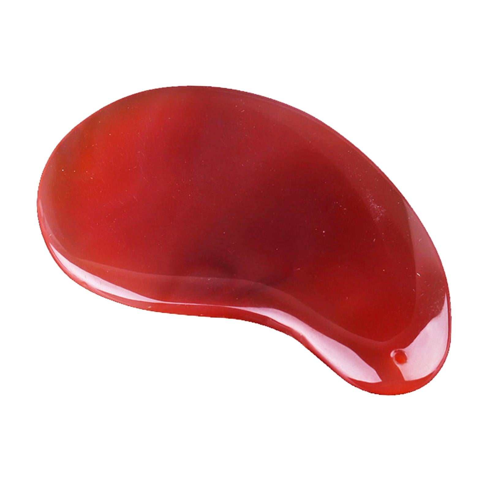 Red Jade Roller Gua Sha Scraping Massage Face Facial Tool Shape 02